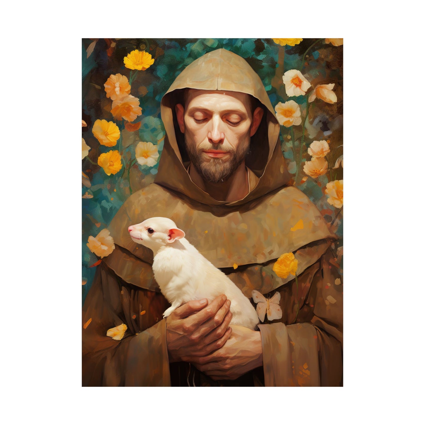 Saint Francis of Assisi - Sanctified Souls Print - Multiple Sizes - Premium Matte Vertical Posters