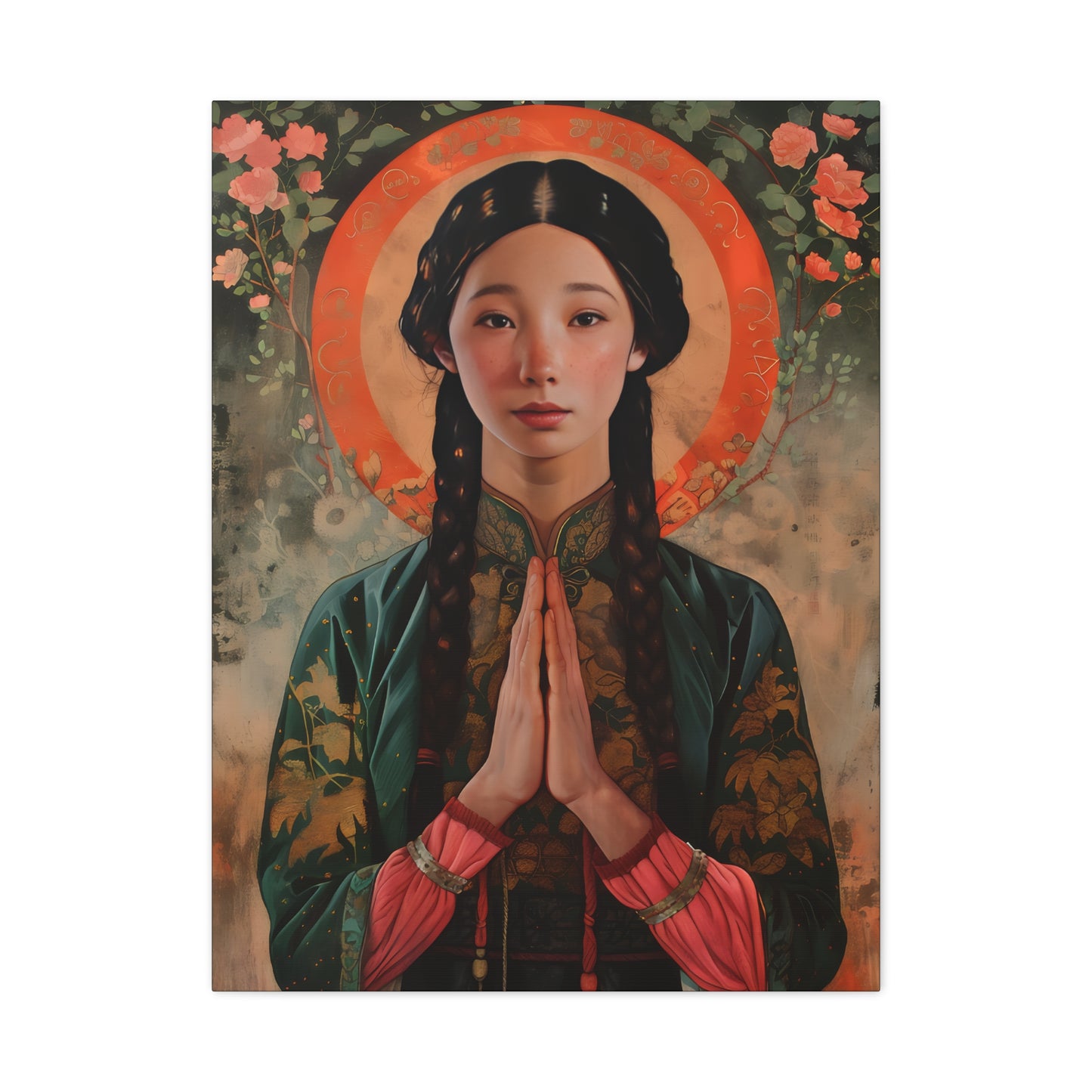 Saint Anna Wang - Museum Wrapped Canvas - Sanctified Souls Print - Art for your Home - Religious Art -  Martyr of China