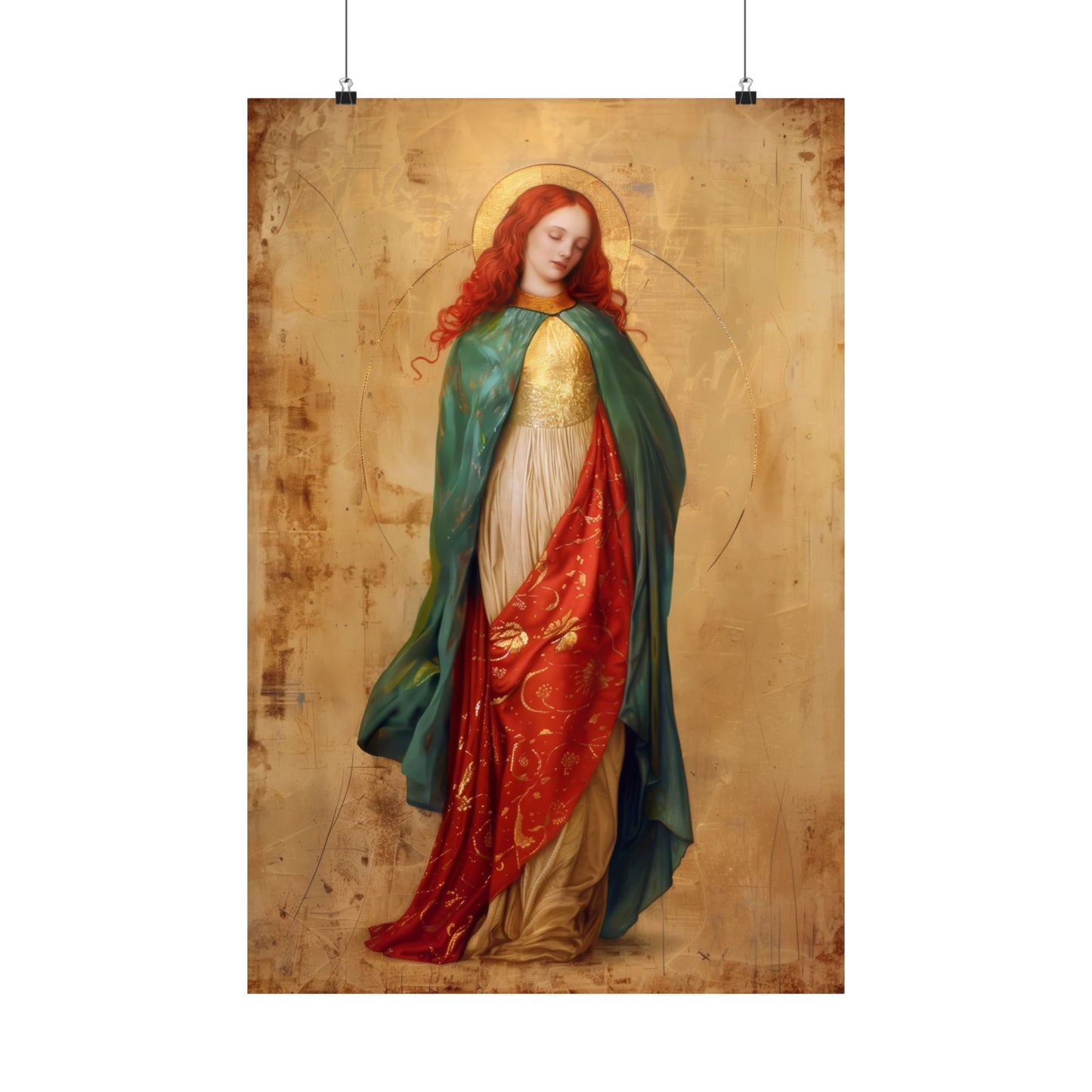 Resilient Spirit - Mary Magdalene's Faithful Path - Sanctified Souls Print - Multiple Sizes - Premium Posters - Catholic Art - Christian