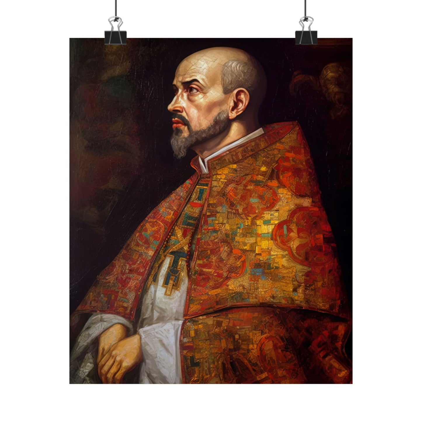 Saint Ignatius of Loyola - Sanctified Souls Print - Multiple Sizes - Premium Matte Vertical Posters
