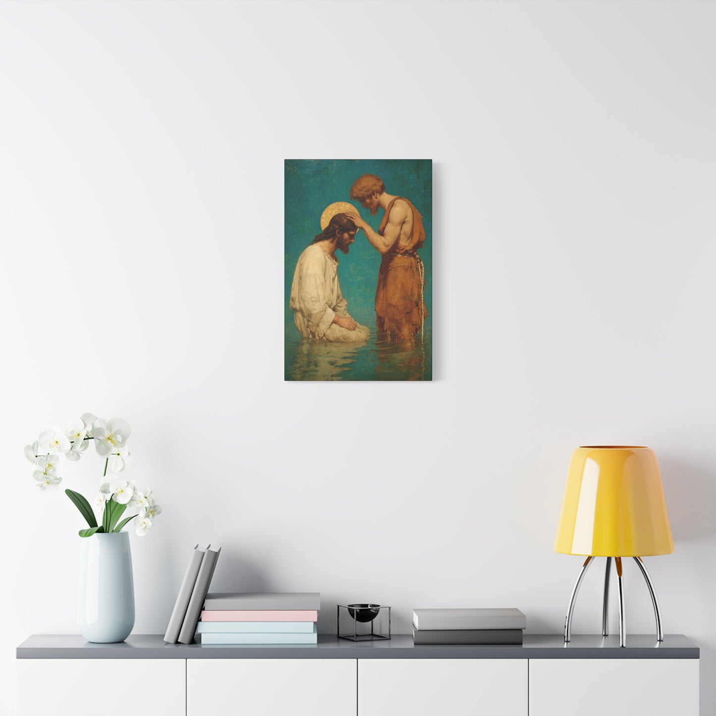 Saint John the Baptist, The Prophet and the Promise - Museum Wrapped Canvas - Print - Religious Art for your Home - Christian print