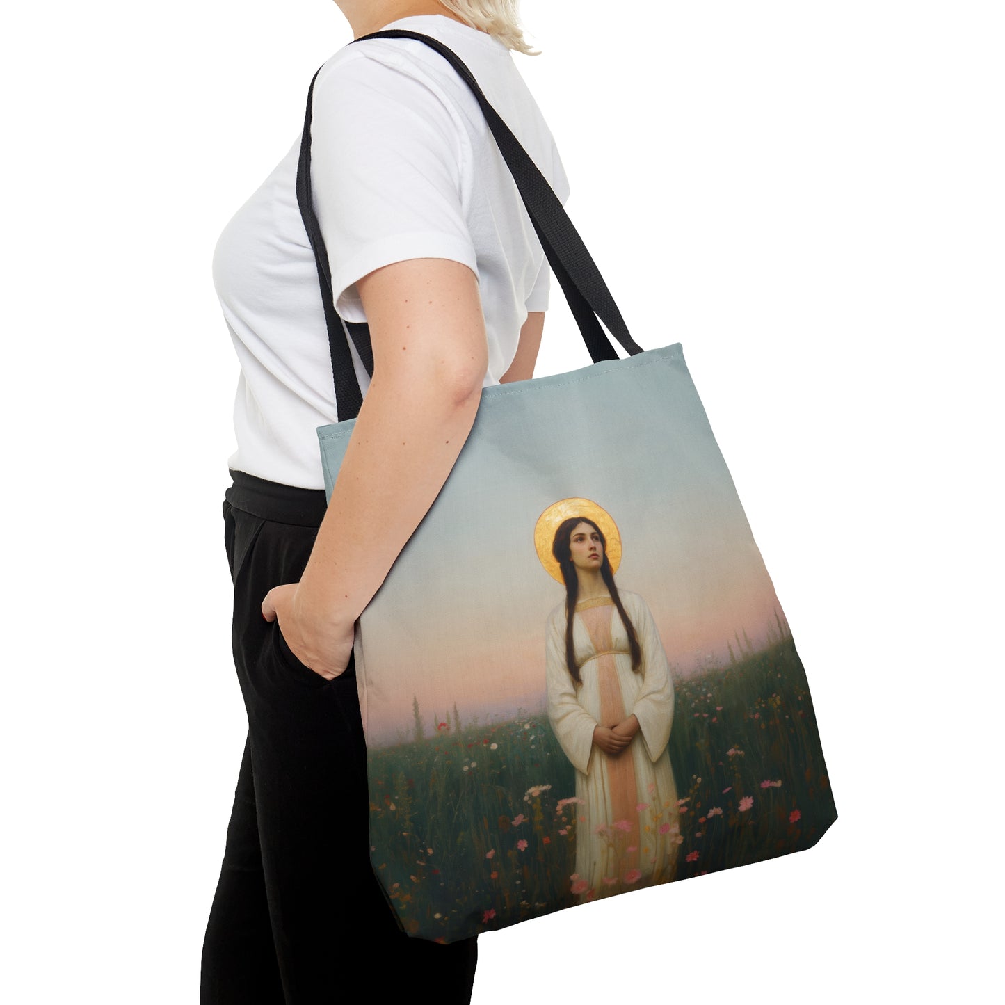 Saint Sabina - Tote Bag - Large Medium Small Faith Art Bag - Bible Study Faith Purse - Double Sided