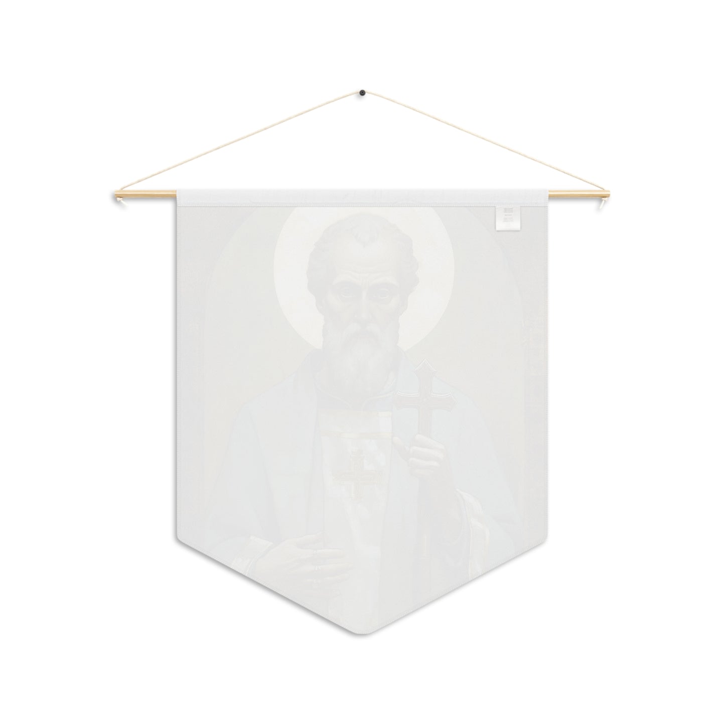 Saint Peter Chrysologus Wall Banner / Wall Hanging - Prayer room art - Catholic Home Art - Large Print - 18" x 21"