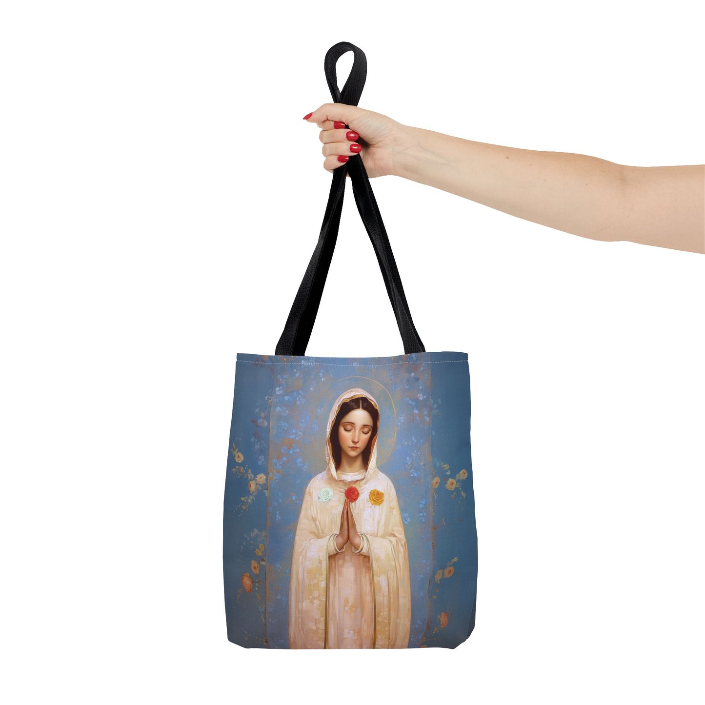 Rosa Mystica - Mystical Rose - Mother Mary - Marian Art - Tote Bag - Large Medium Small Faith Art Bag - Tote Purse