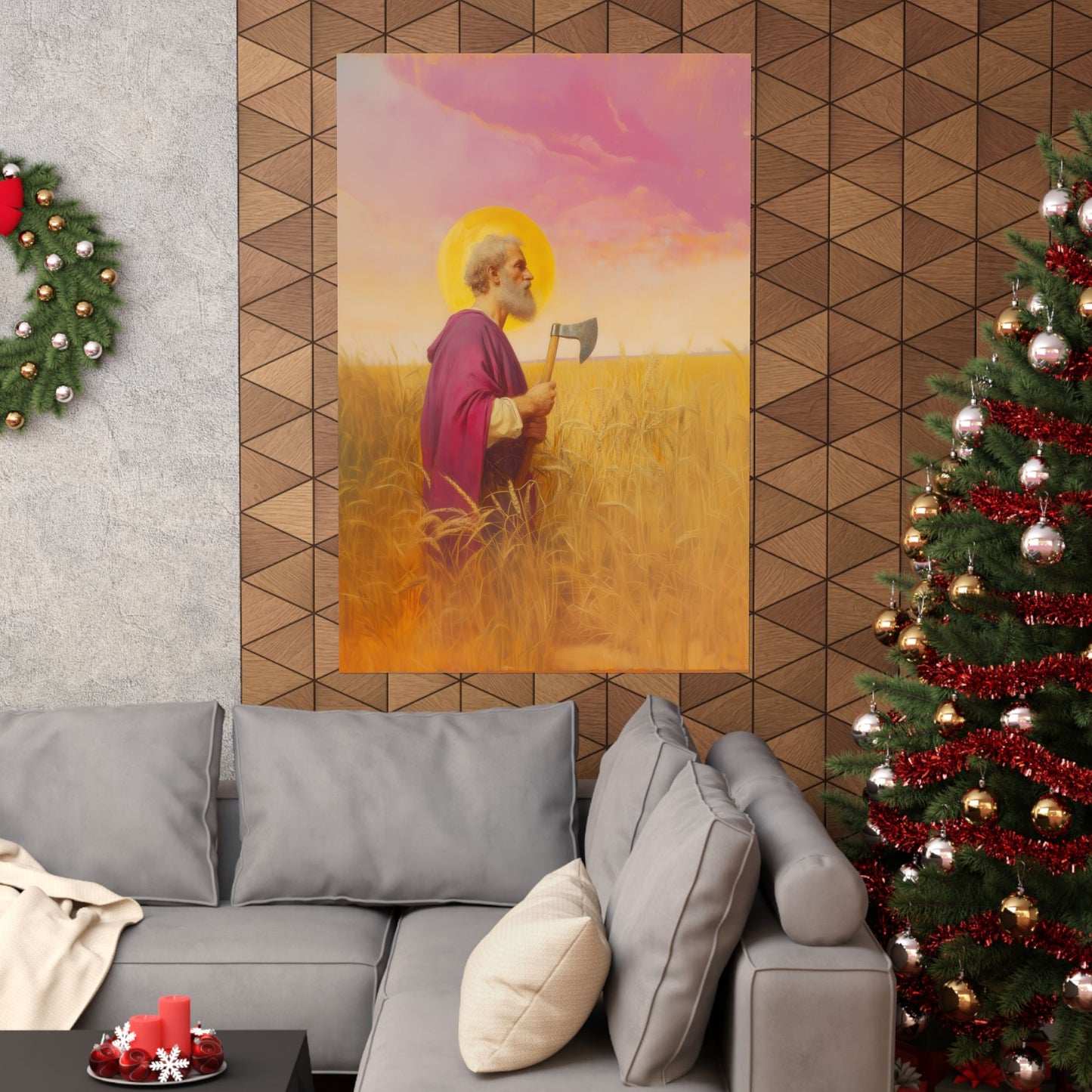 Saint Matthias - Sanctified Souls Print - Multiple Sizes - Premium Posters - Catholic Art - Christian Home Decor Artwork