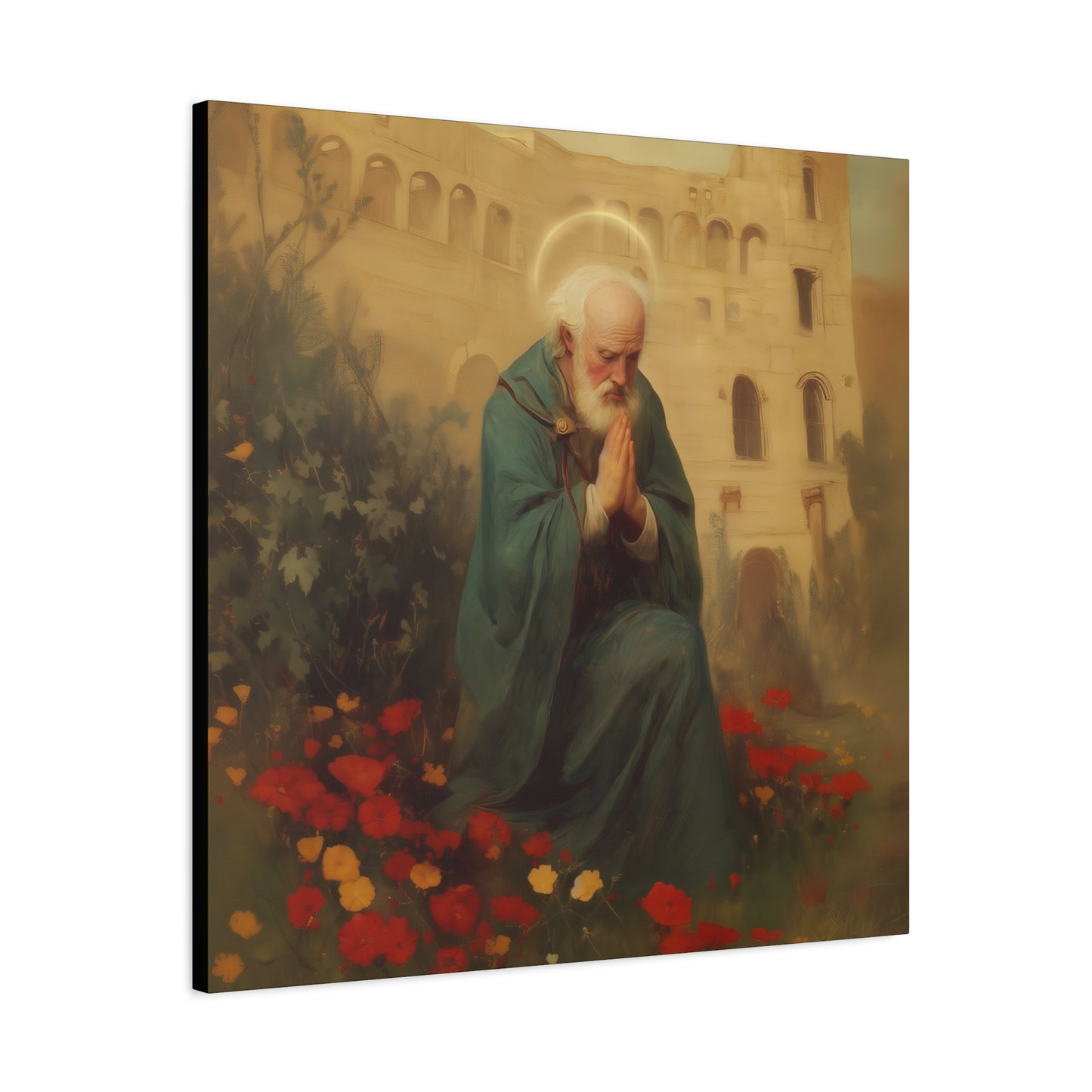 Saint Cyprian - Multiple Sizes - Catholic Home art - Museum Wrapped Canvas - Sanctified Souls Print - Catholic Martyr Art