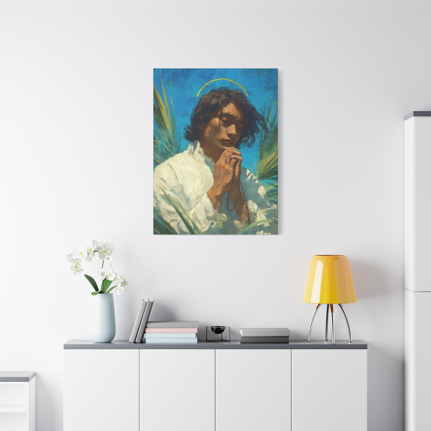 Saint Lorenzo Ruiz - Multiple Sizes - Catholic Home art - Museum Wrapped Canvas - Sanctified Souls Print - Catholic Martyr Art