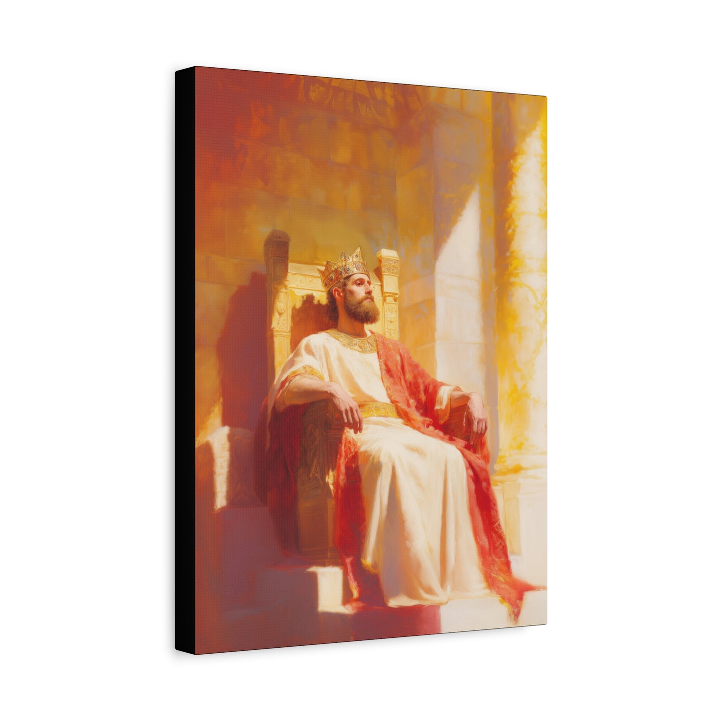 King Solomon: Keeper of God's Understanding - Gallery Wrapped Canvas - Print - Religious Art for your Home - Catholic Art