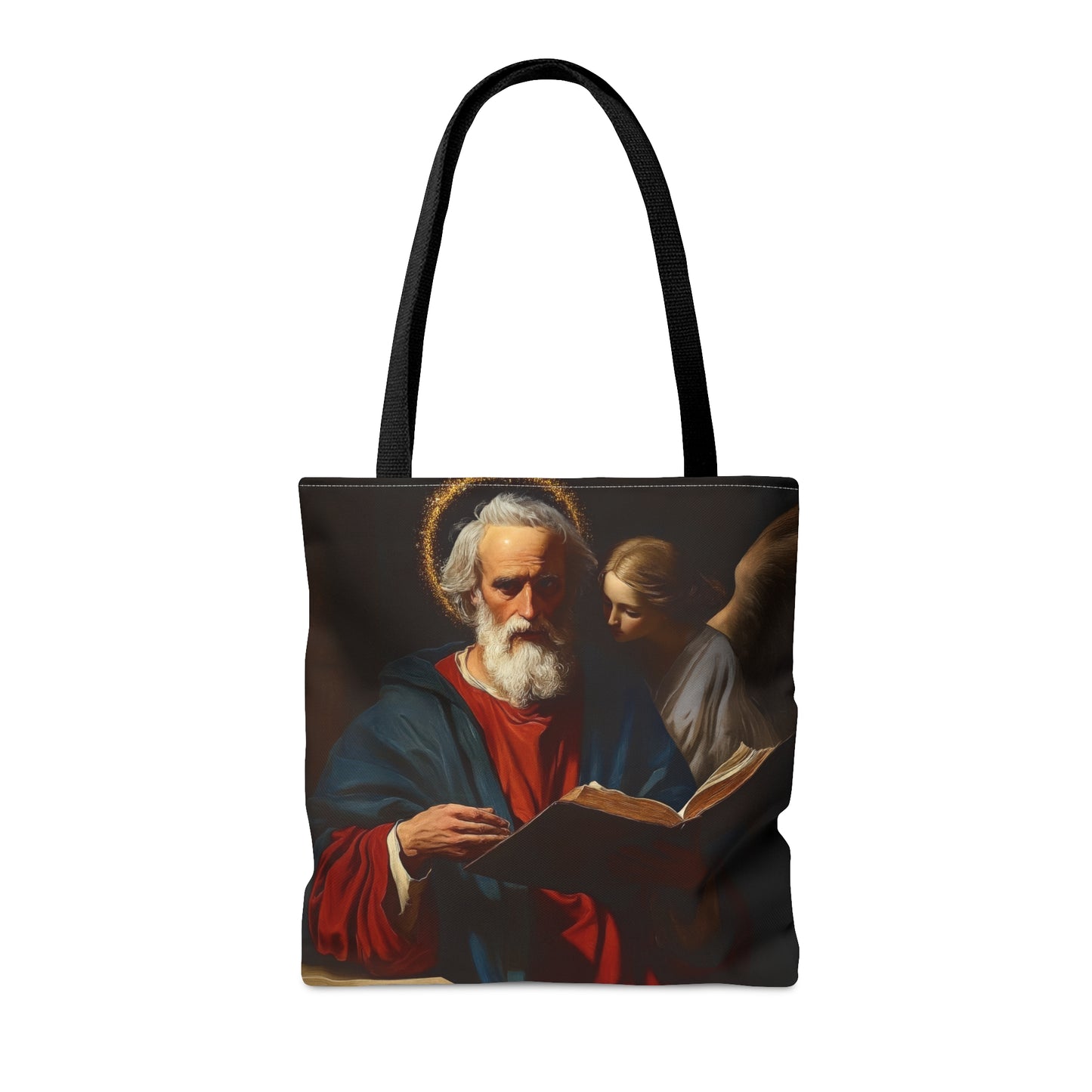 Saint Matthew the Apostle - Tote Bag - Large Medium Small Faith Art Bag - Re usable Tote Purse - Double Sided - Catholic Art Bag