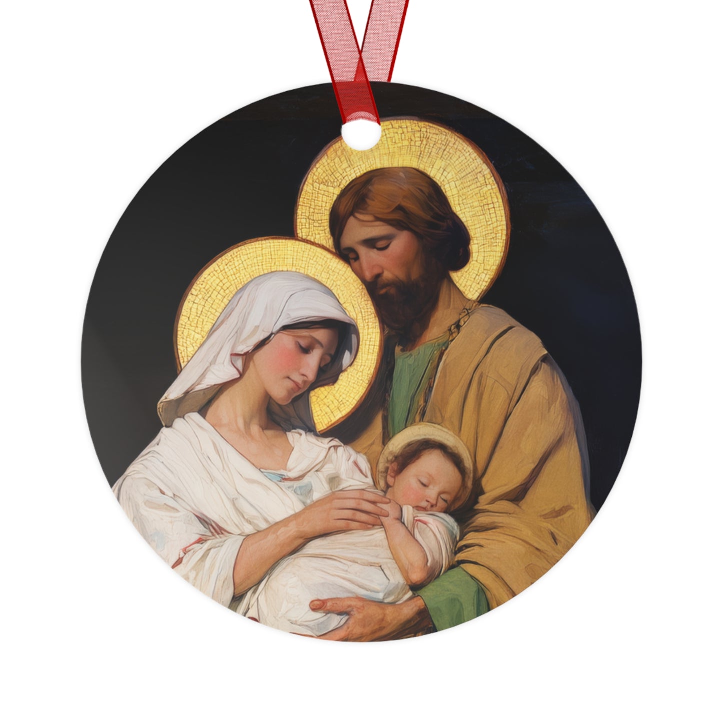 The Feast of the Presentation of the Lord - Holy Family - Metal Ornament - Religious Holiday Christmas Ornament and Keepsake - Prayer