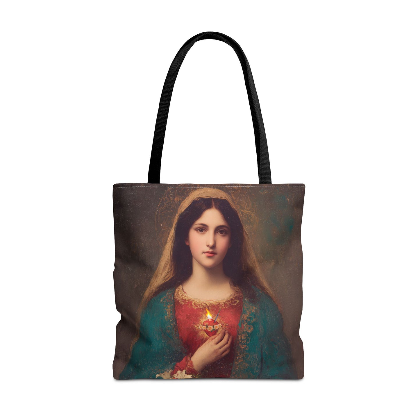 The Immaculate Heart of Mary - Mother Mary - Marian Art - Tote Bag - Large Medium Small Faith Art Bag - Tote Purse - Double Sided