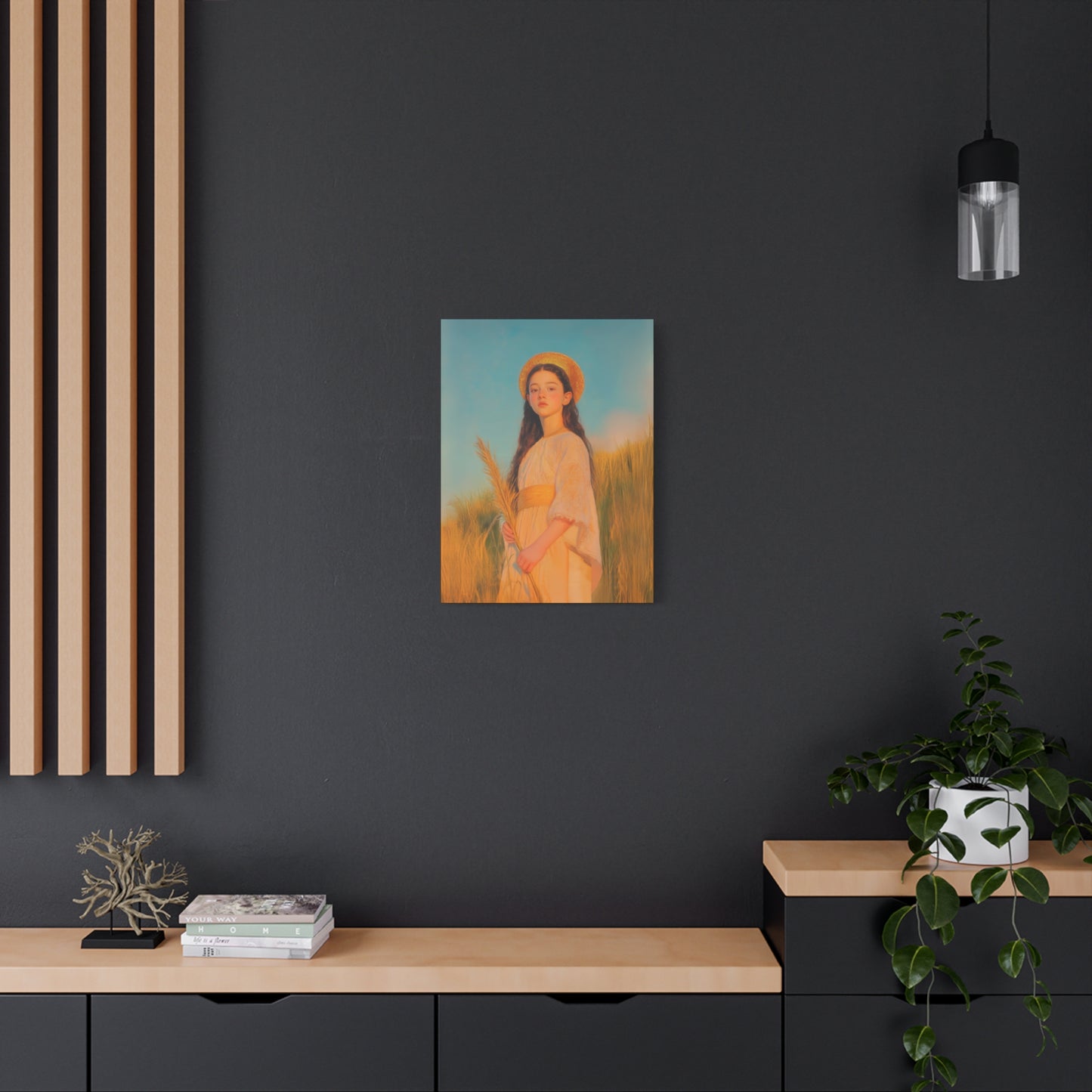 Saint Faith - Multiple Sizes - Catholic Home art - Museum Wrapped Canvas - Sanctified Souls Print - Martyr Saint