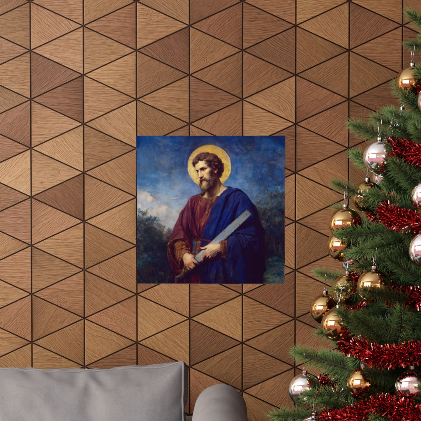 Saint Simon the Apostle  - Sanctified Souls Print - Multiple Sizes - Premium Matte Vertical Posters