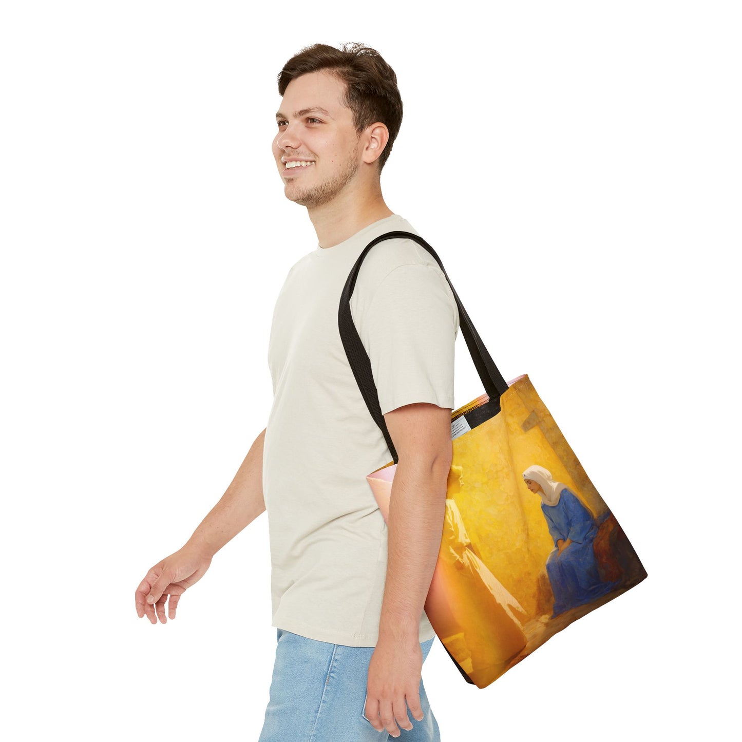 Mary's Yes - Quiet Fiat - Mother Mary - Marian Art - Tote Bag - Large Medium Small Faith Art Bag - Tote Purse