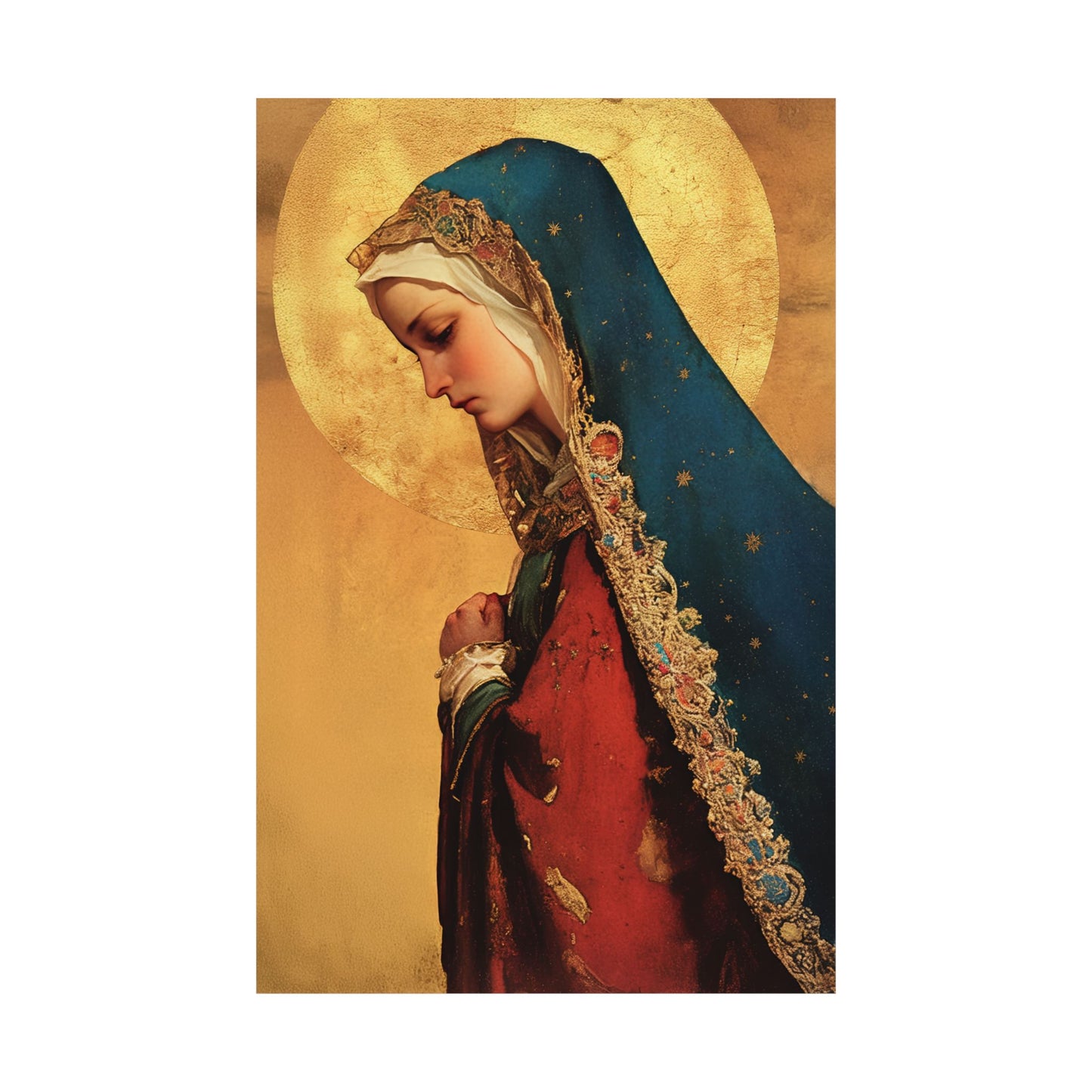 Our Lady of Mercy / Our Lady of Ransom -  Catholic Art - Multiple Sizes - Premium Posters - Catholic Art - Christian Home - Mother Mary