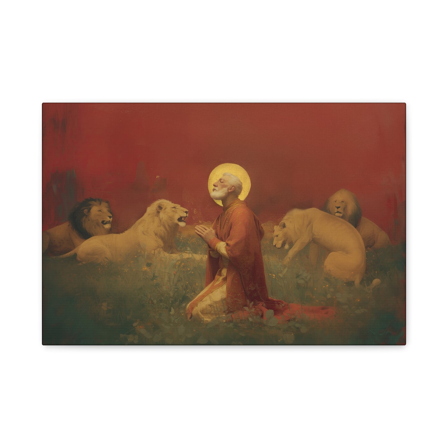Saint Ignatius of Antioch -  Museum Wrapped Canvas - Sanctified Souls Print - Religious Art for your Home - Catholic Patron Saint Art