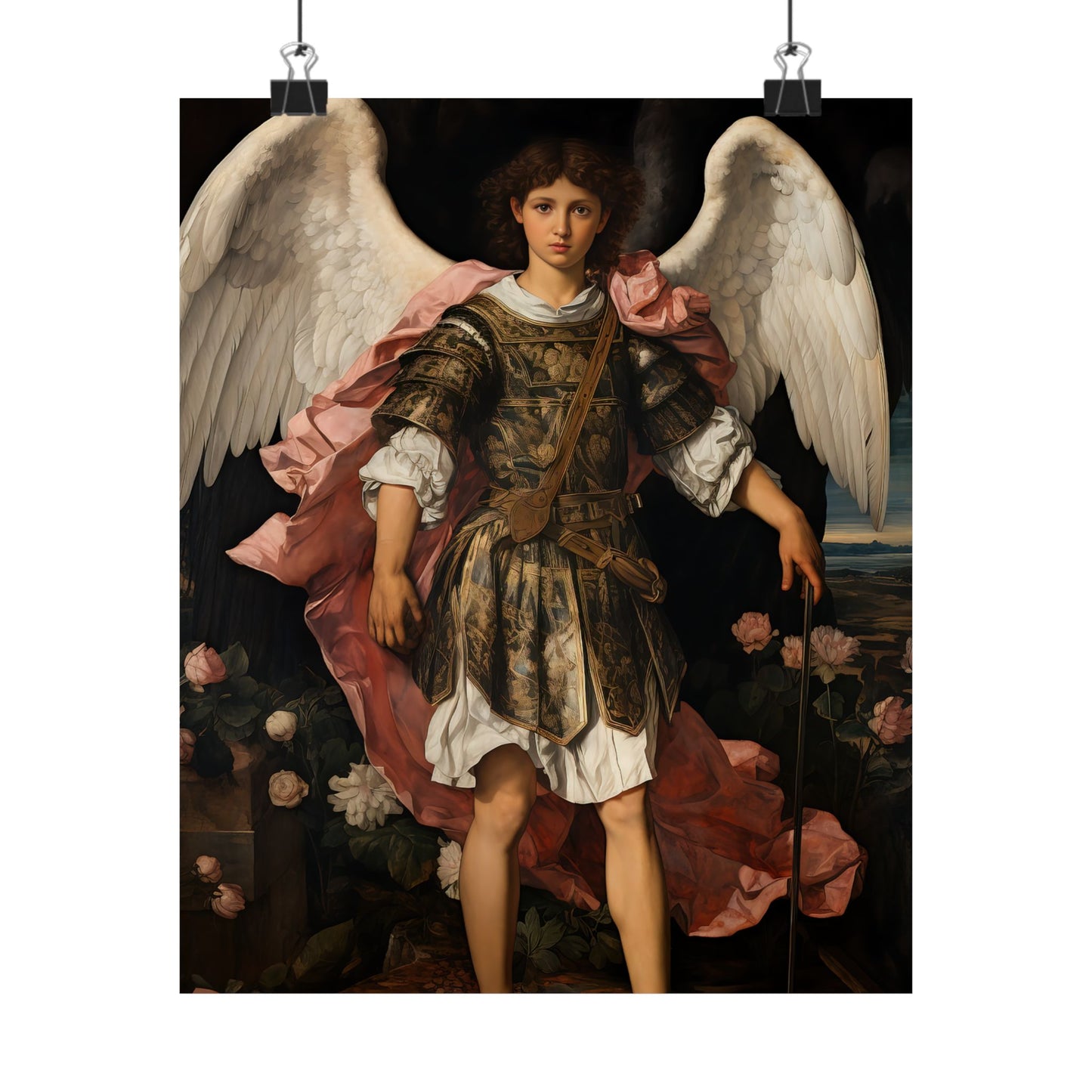 Saint Raphael the Archangel - Sanctified Souls Print - Multiple Sizes - Premium Matte Vertical Posters