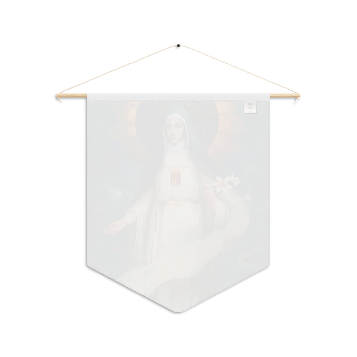 Mary of Cervellon / Saint Maria of Cerevellon Wall Banner / Wall Hanging - Prayer room art - Catholic Home Art - Large Saint Art - 18" x 21"