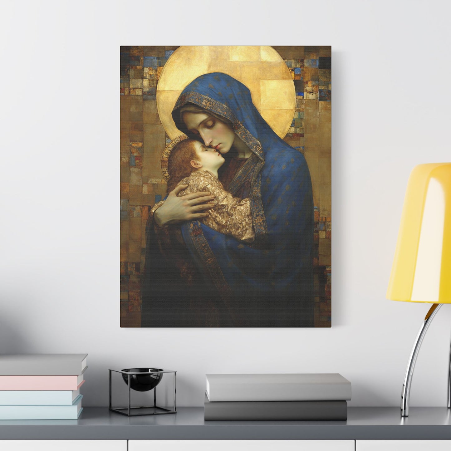 Madonna and Child - Museum Wrapped Canvas - Sanctified Souls Print - Religious Art for your Home - The Virgin Mary and The Christ Child