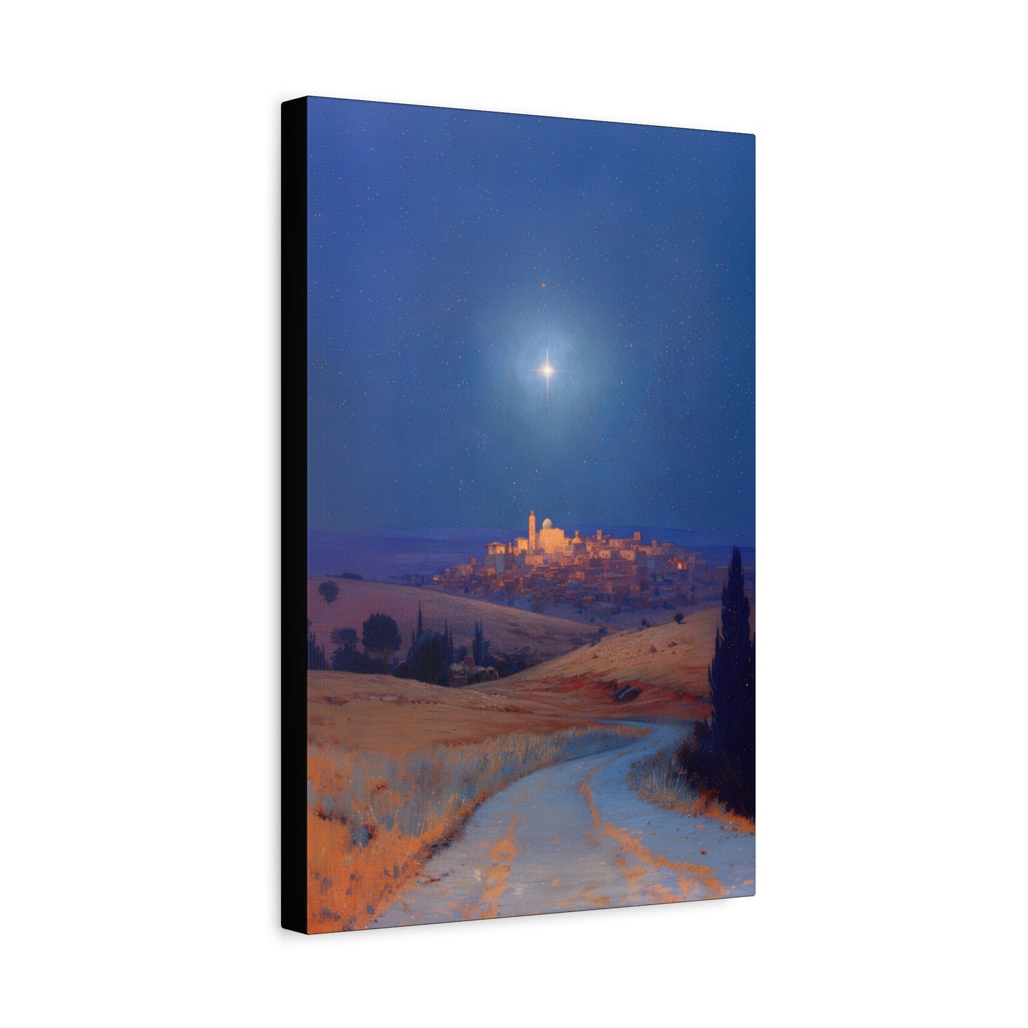 Bethlehem Wrapped in the Light of His Coming - Gallery Wrapped Canvas - Print - Religious Art for your Home - Catholic