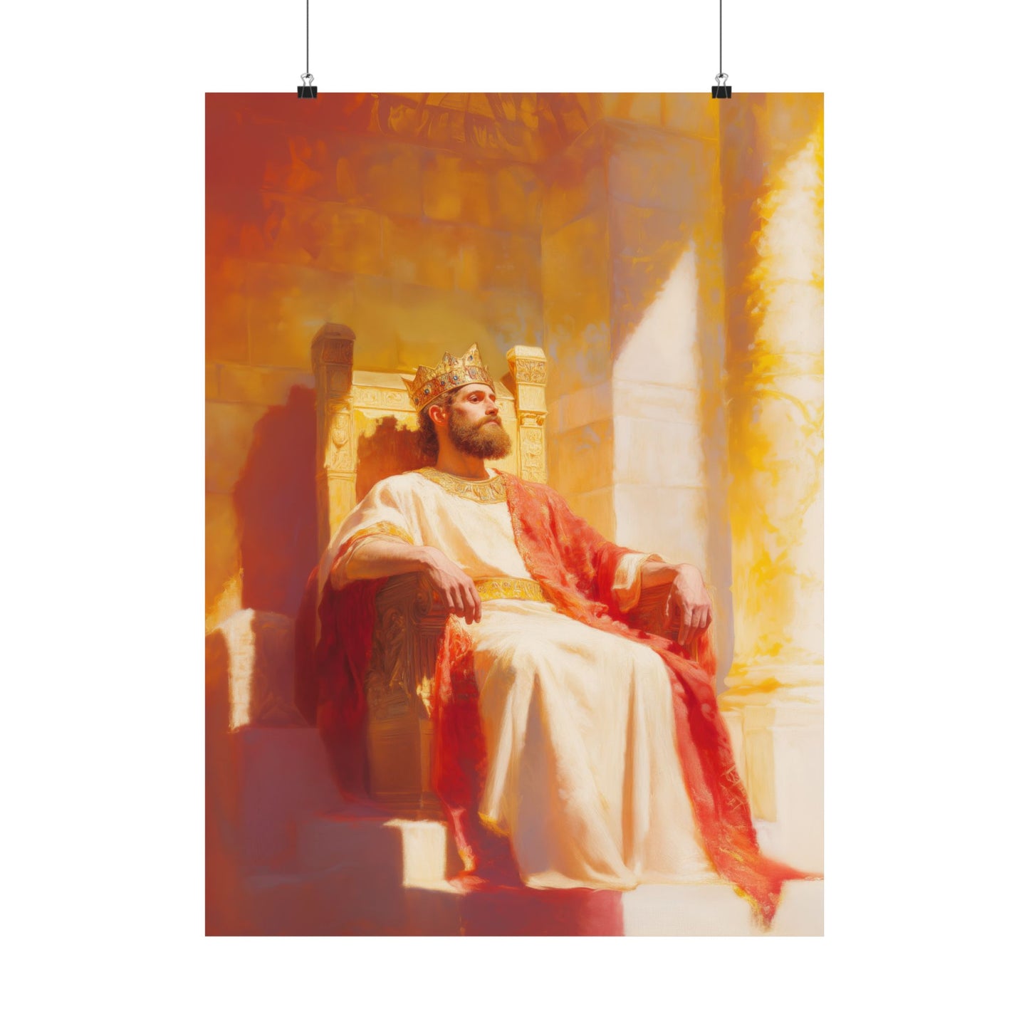 King Solomon: Keeper of God's Understanding - Sanctified Souls Print - Multiple Sizes - Premium Matte Vertical Posters