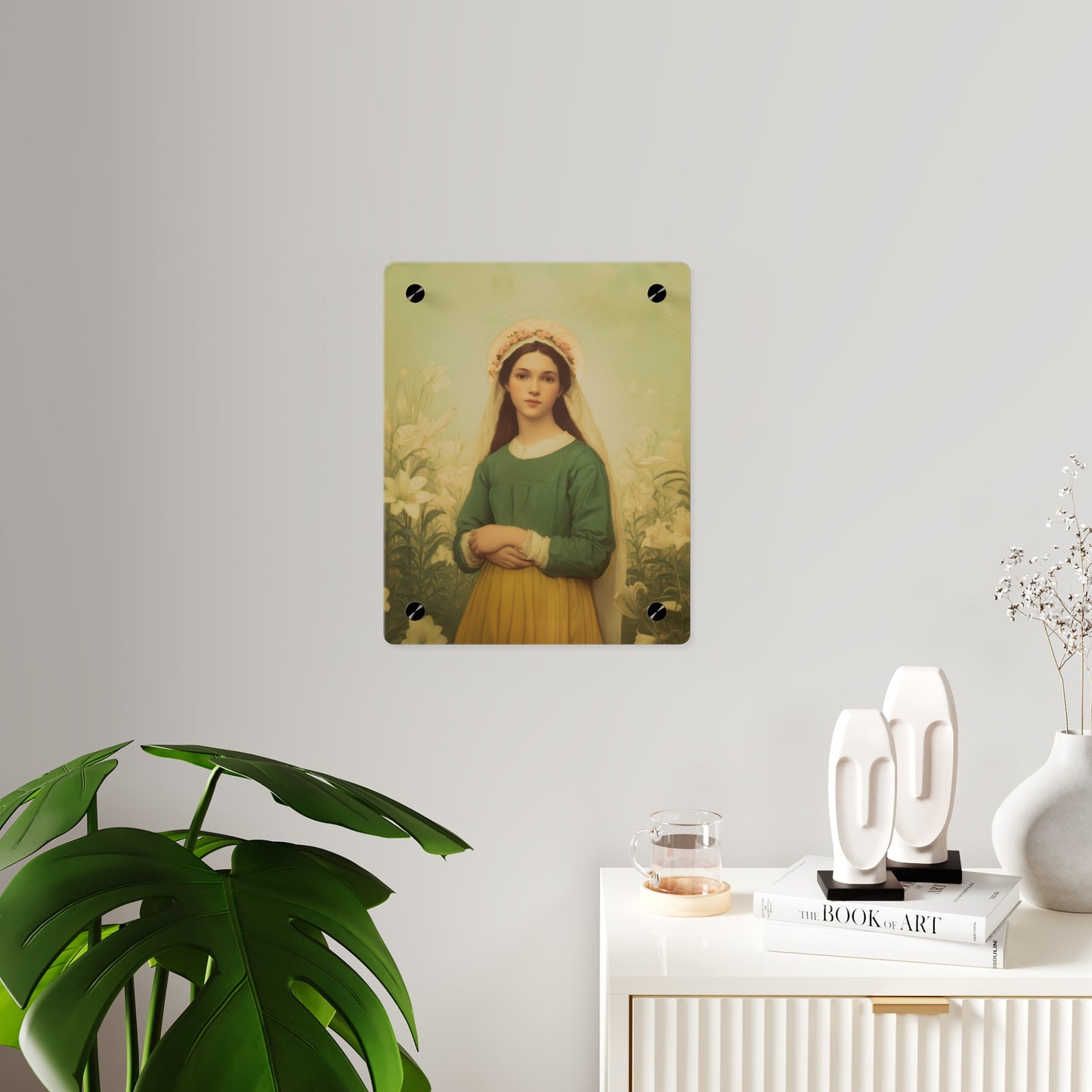 Saint Maria Goretti Wall Art Panel - Ready to Hang Acrylic Print - Catholic Saint Art - Patron Saint Print - No Frame needed