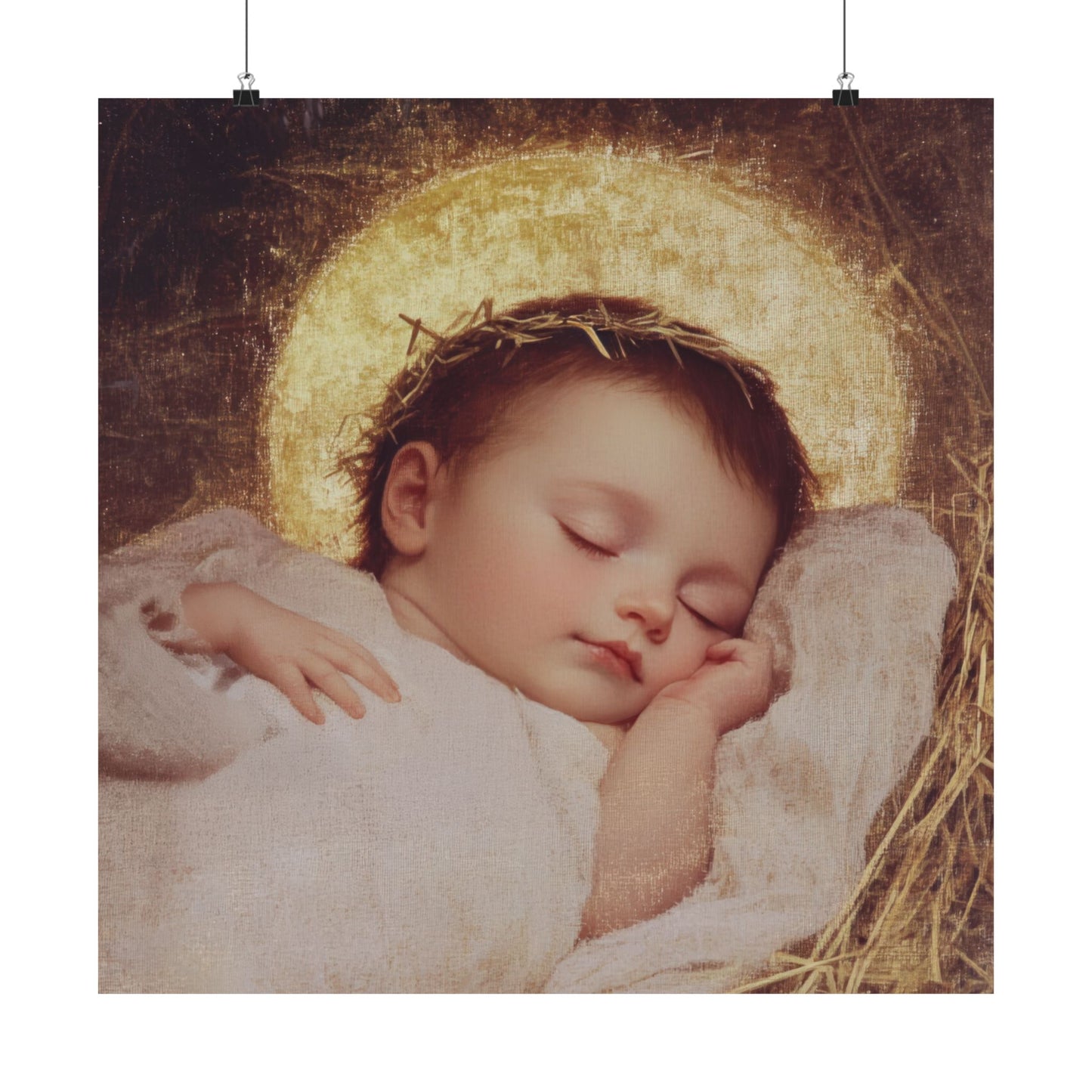 The Christ Child Born Into the Quiet of the World - Sanctified Souls Print - Multiple Sizes - Premium Matte Vertical Posters