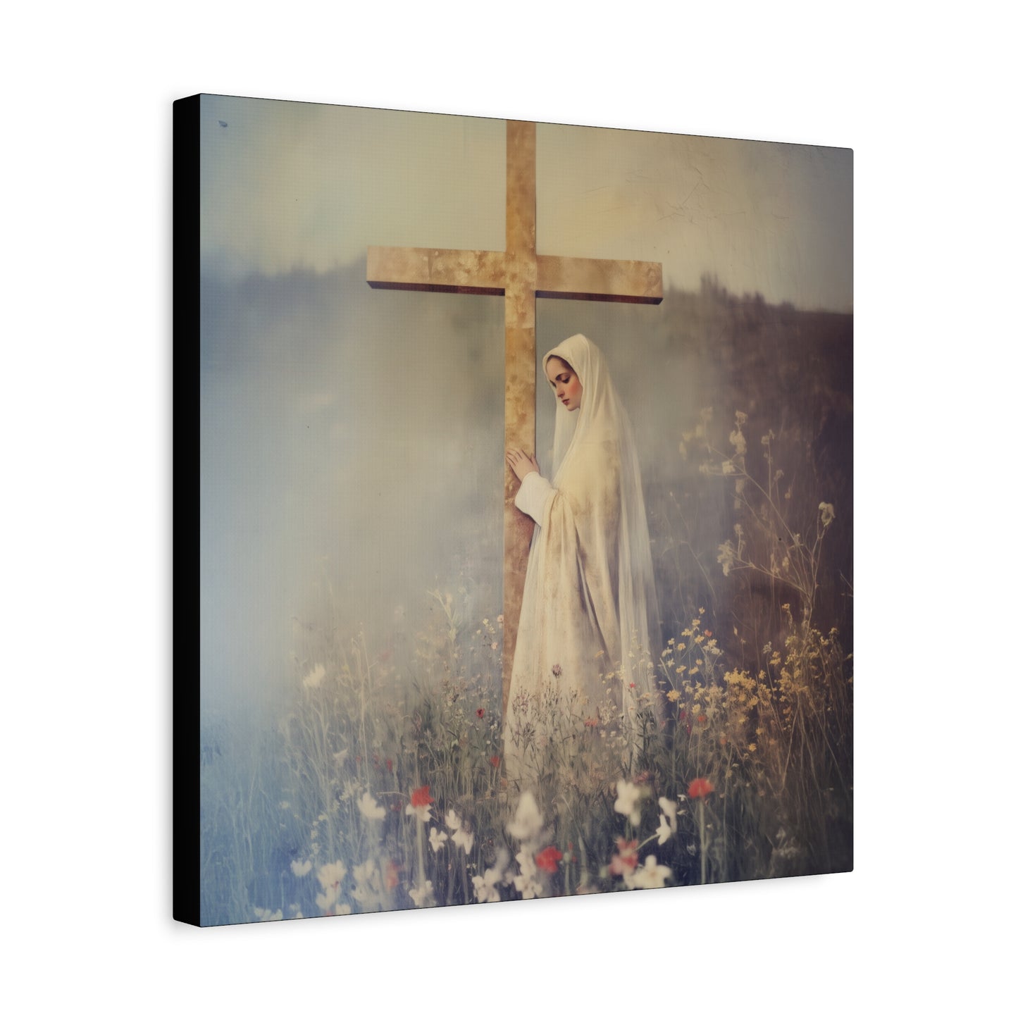 The Feast of the Exaltation of the Holy Cross - Multiple Sizes - Catholic Home art - Museum Wrapped Canvas - Sanctified Souls Print