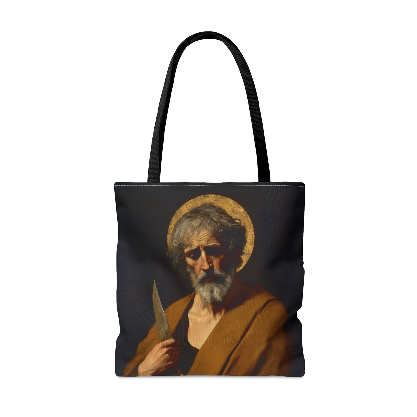 Saint Bartholomew the Apostle Tote Bag - Large Medium Small Faith Art Bag - Catholic Faith Purse - Religious - Prayer Bag - Devotional
