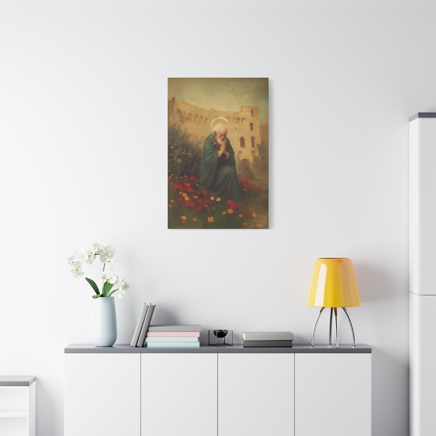 Saint Cyprian - Multiple Sizes - Catholic Home art - Museum Wrapped Canvas - Sanctified Souls Print - Catholic Martyr Art