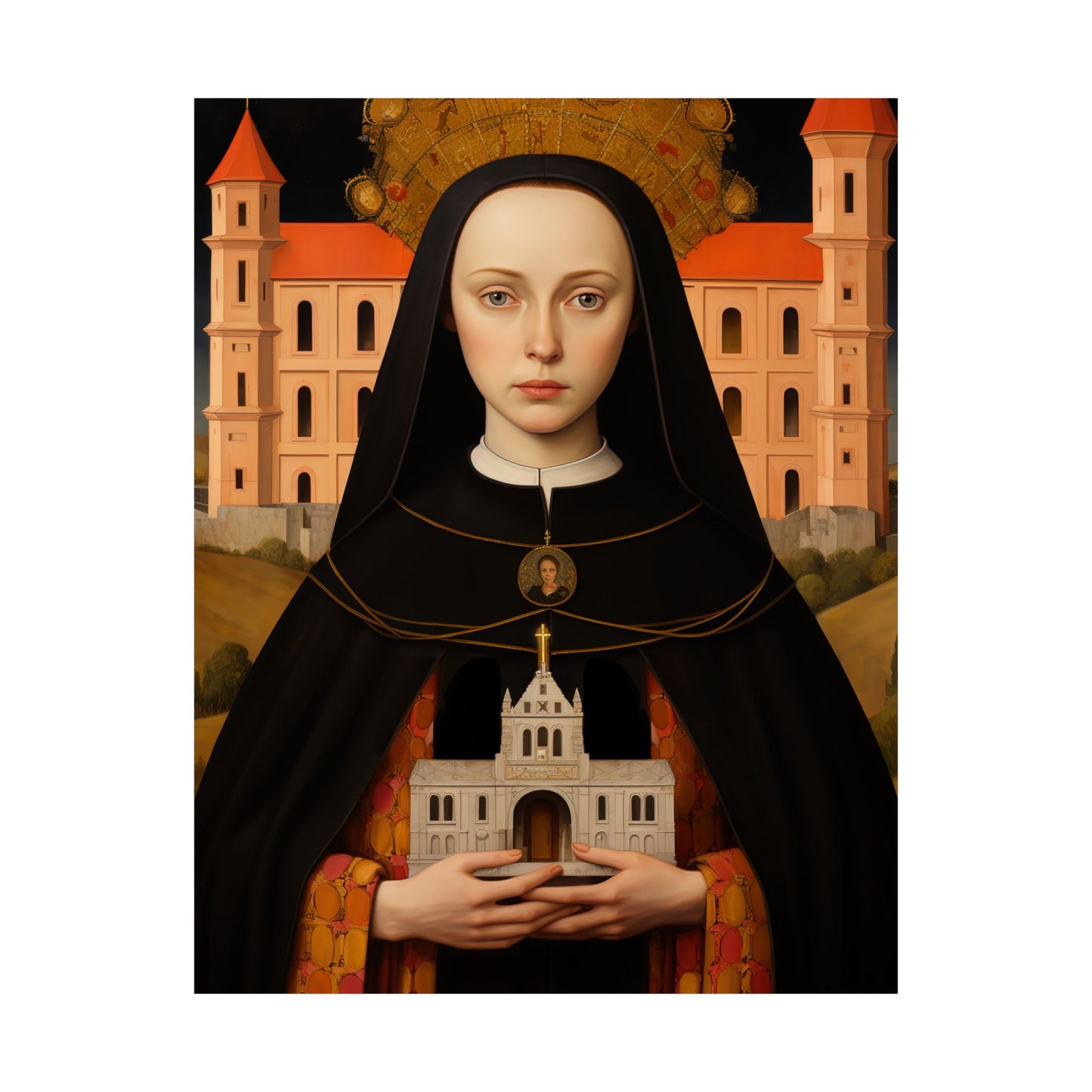 Saint Hedwig - Sanctified Souls Print - Multiple Sizes - Premium Matte Vertical Posters