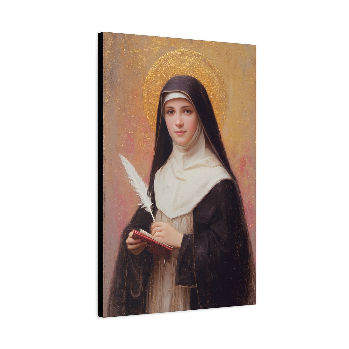 Saint Mechtildis / Mechtide of Hefta / Mechthild of Hackeborn - Gallery Wrapped Canvas - Print - Religious Art for your Home - Catholic Art