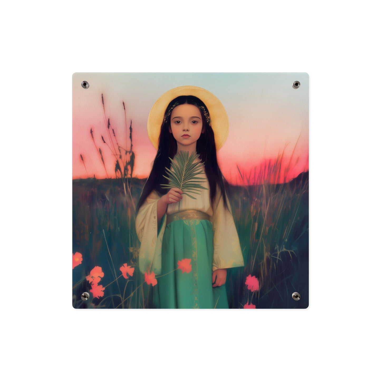 Saint Charity Wall Art Panel - Ready to Hang Acrylic Print - Catholic Saint Art - Patron Saint Print - Martyr of the Church