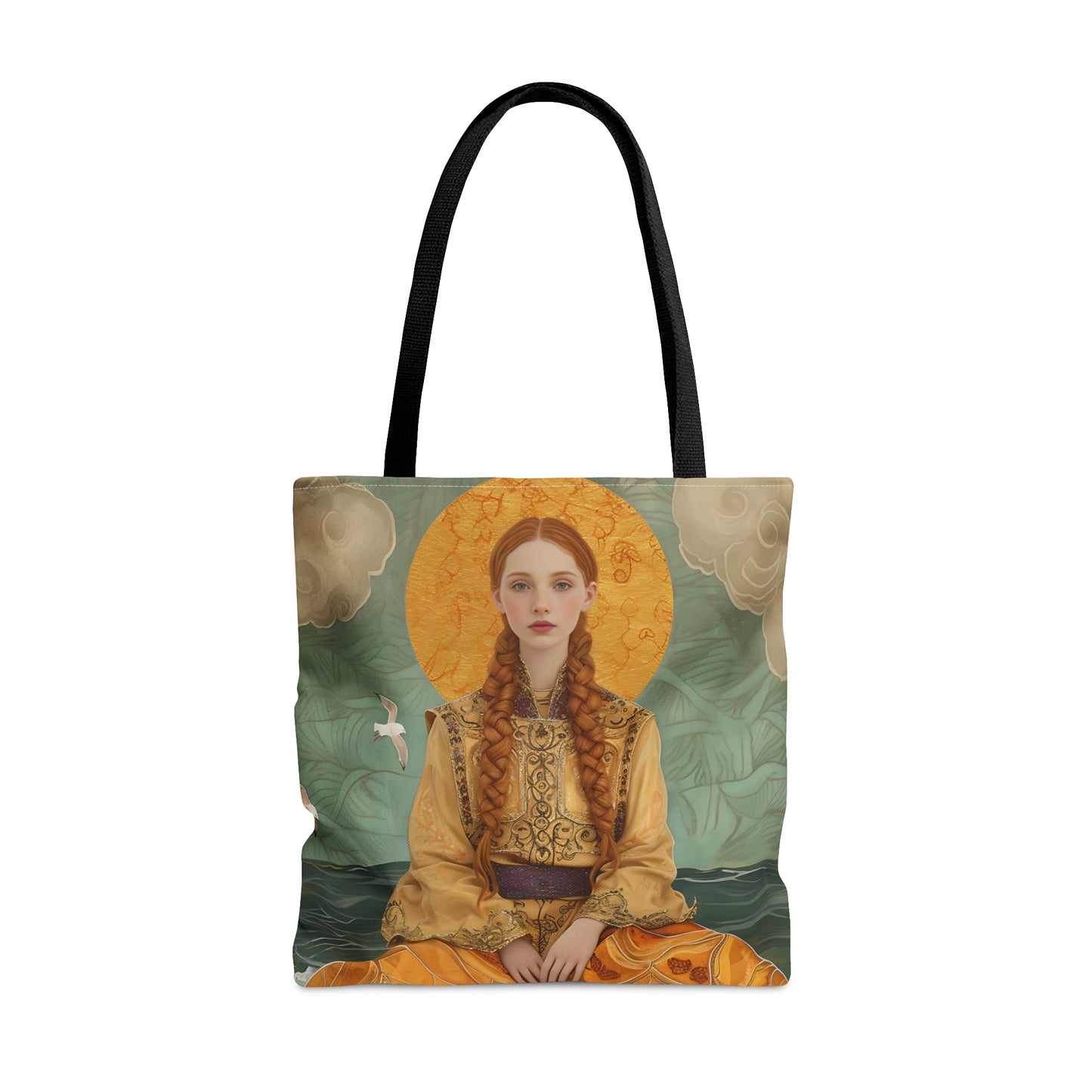 Saint Ia of Cornwall Tote Bag - Three sizes - Large Medium Small Faith Art Bag - Catholic purse - Double Sided - Patron Saint Art