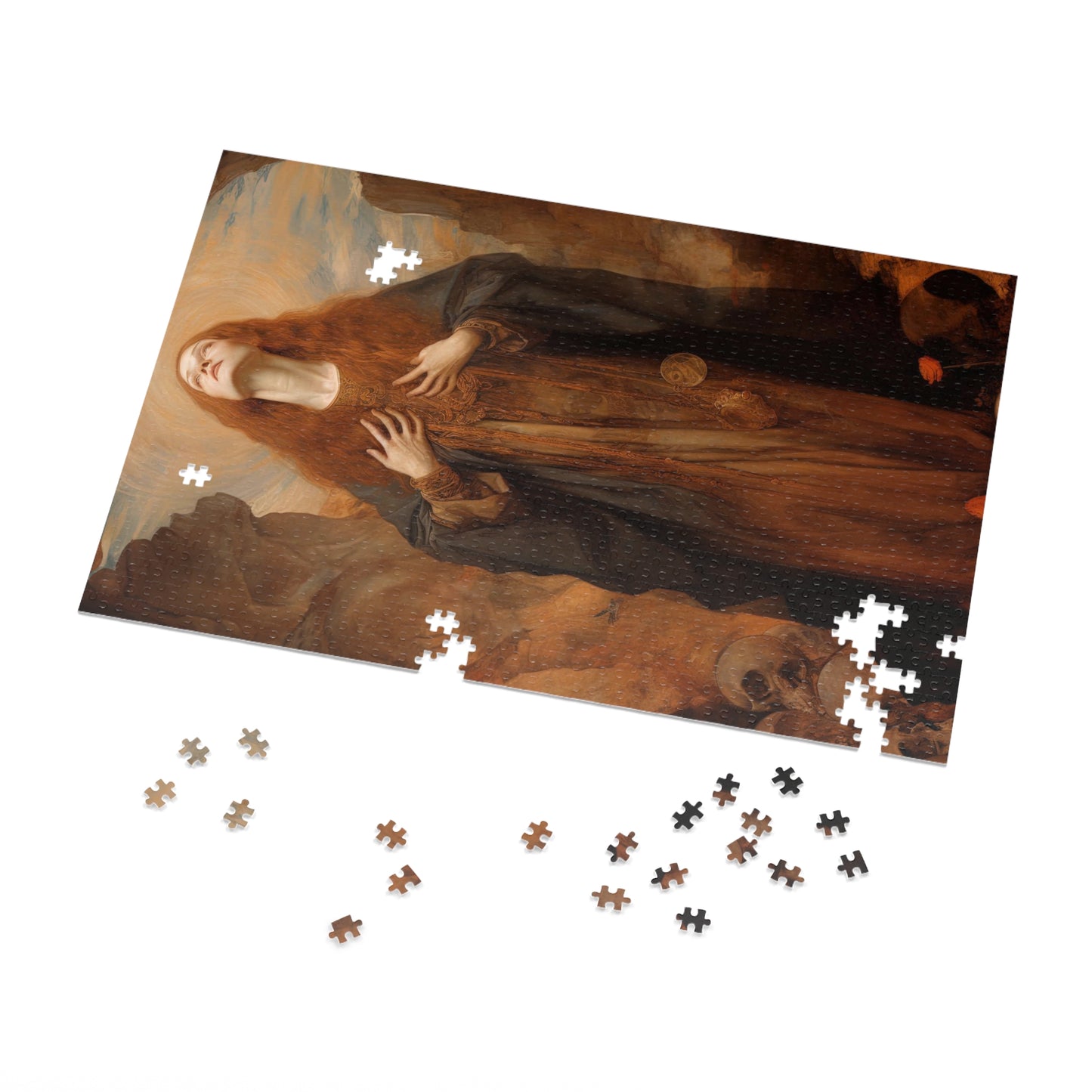 Saint Rosalia - Puzzle and Keepsake Tin - Religious Jigsaw Puzzle (30, 110, 252, 500,1000-Piece) - Religious Puzzle