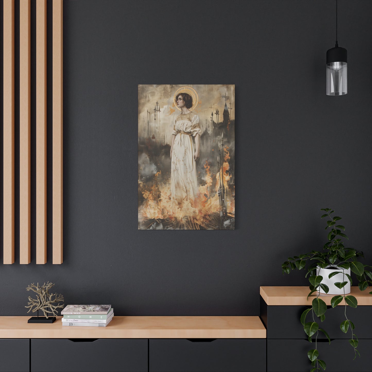 Saint Joan of Arc - Museum Wrapped Canvas - Sanctified Souls Print - Religious Art for your Home