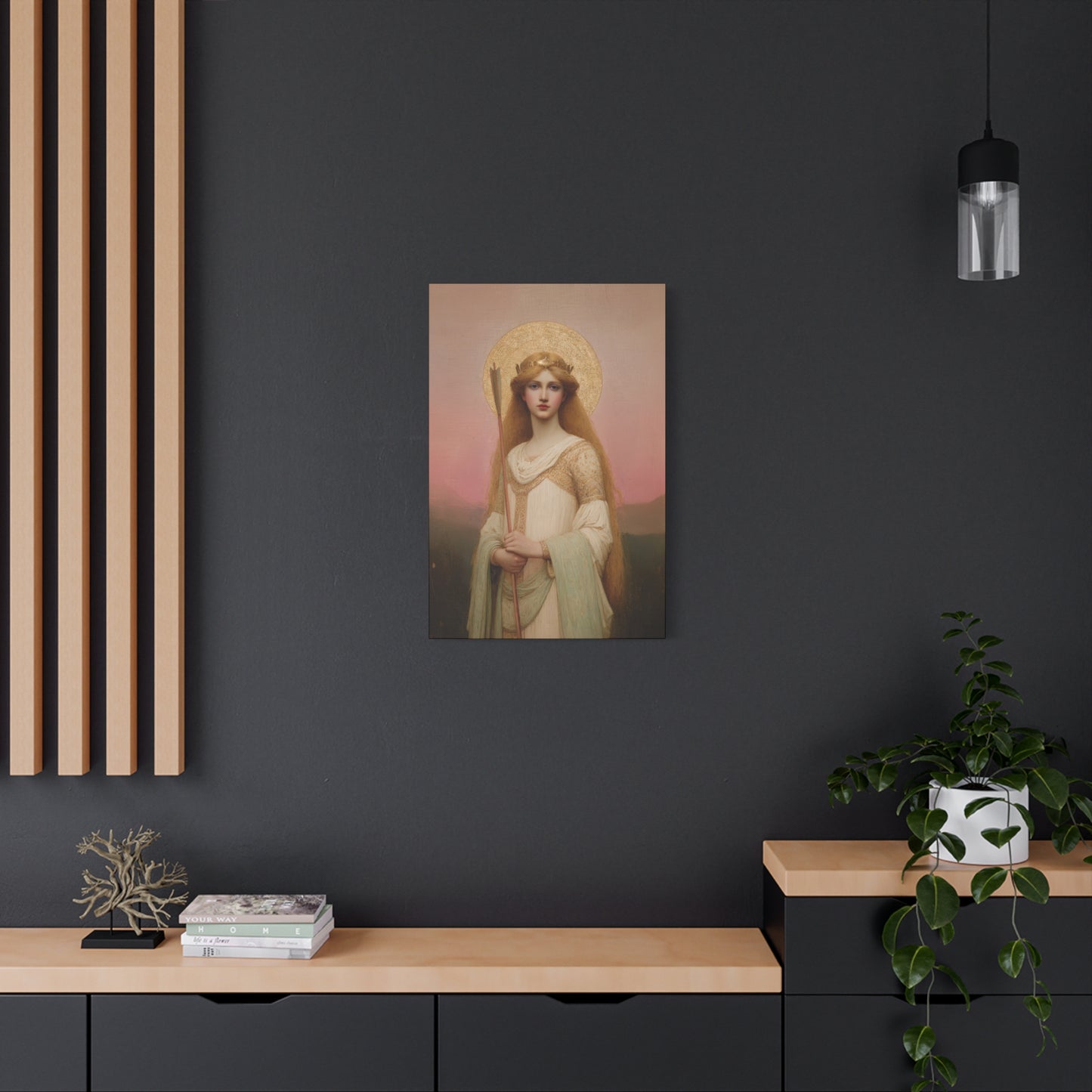 Saint Ursula -  Museum Wrapped Canvas - Sanctified Souls Print - Religious Art for your Home - Catholic Patron Saint Art
