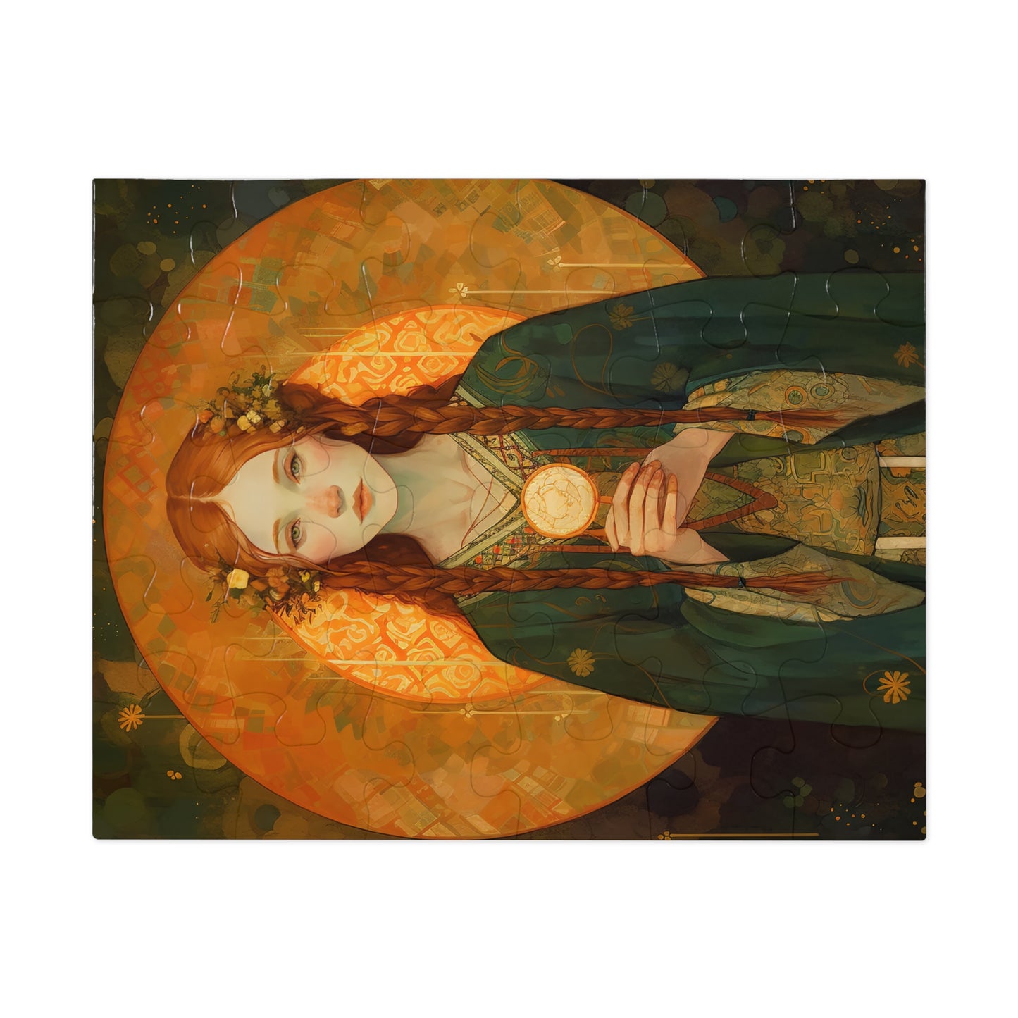 Saint Brigid of Ireland - Puzzle and Keepsake Tin - Religious Jigsaw Puzzle (30, 110, 252, 500,1000-Piece) - Religious Puzzle