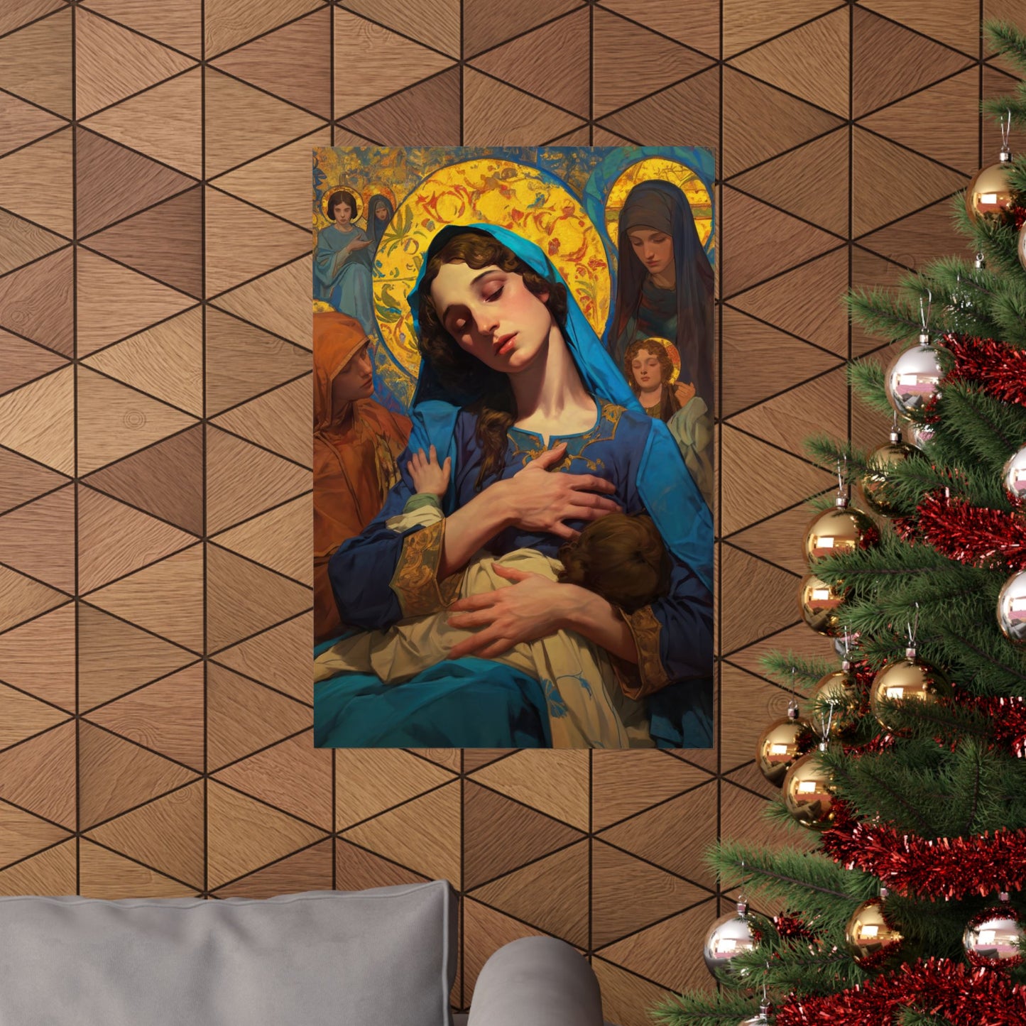 Mary - Mother of all mothers Poster Print - Sanctified Souls Print - Multiple Sizes - Premium Posters - Catholic Art - Our Lady of Le Leche