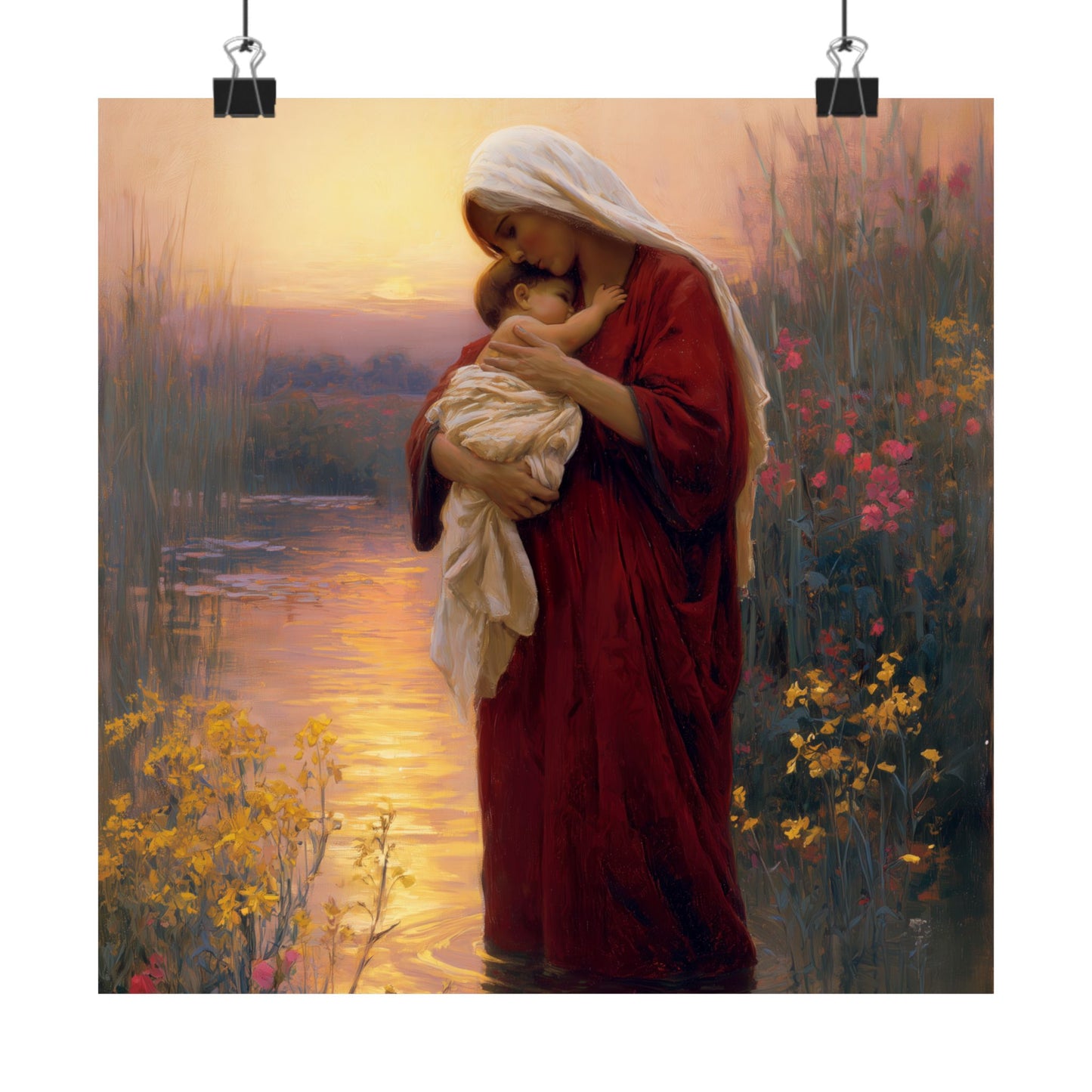 Saint Elizabeth, Mother to John the Baptist - Sanctified Souls Print - Multiple Sizes - Premium Matte Vertical Posters