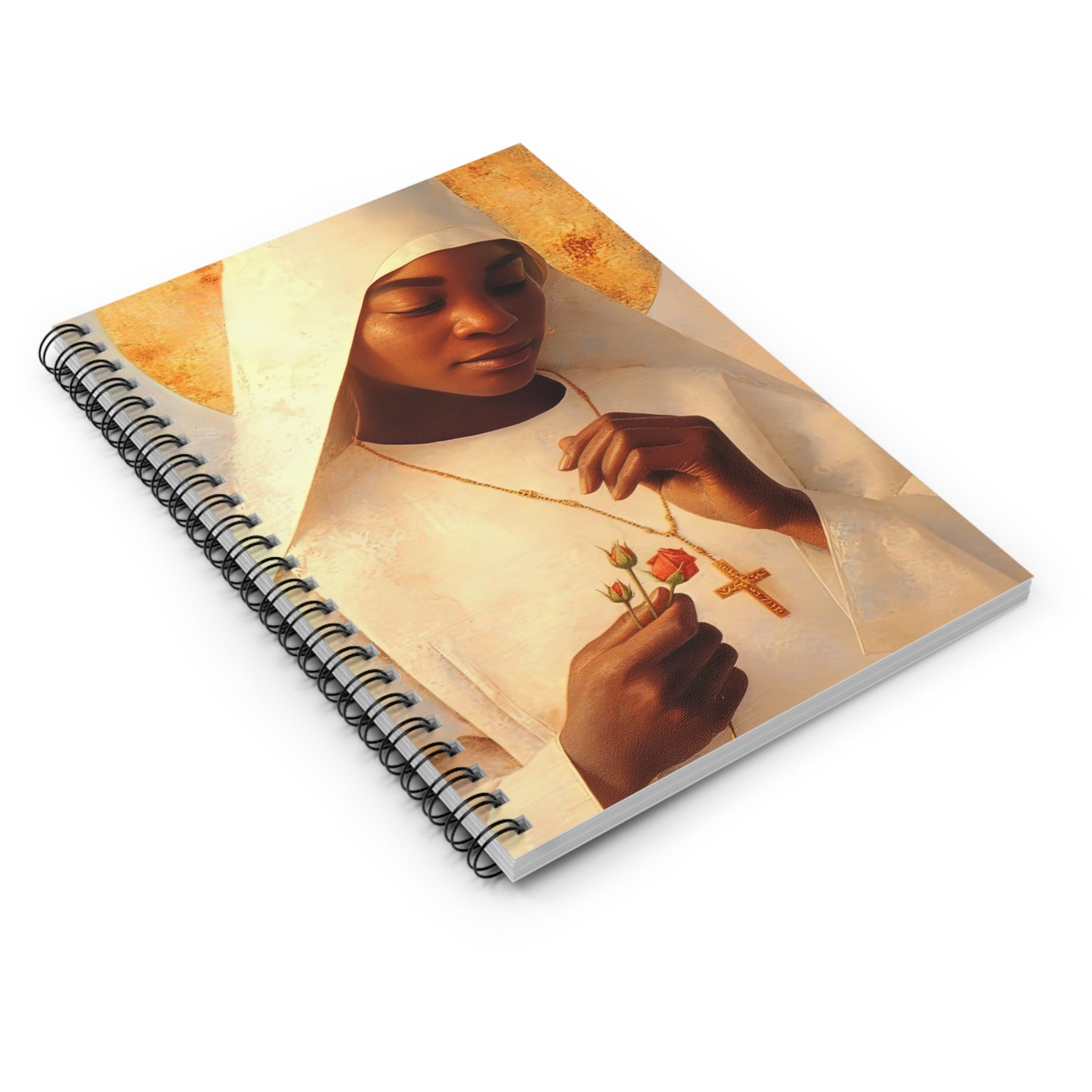 Blessed Marie-Clementine Anuarite Nengapeta - Sanctified Souls Art - Religious Based Notebook - Spiral Notebook - Ruled Line