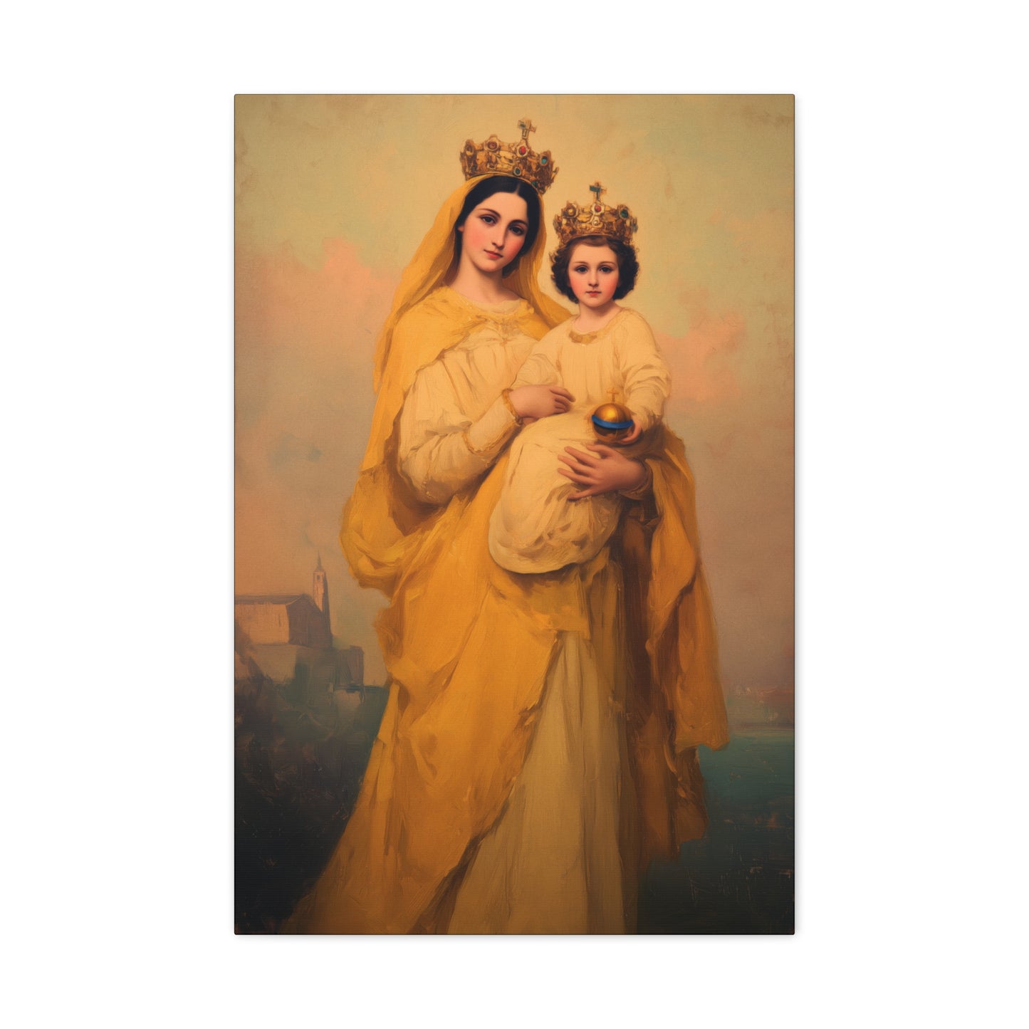 Our Lady of Prompt Succor - Gallery Wrapped Canvas - Print - Religious Art for your Home - Catholic