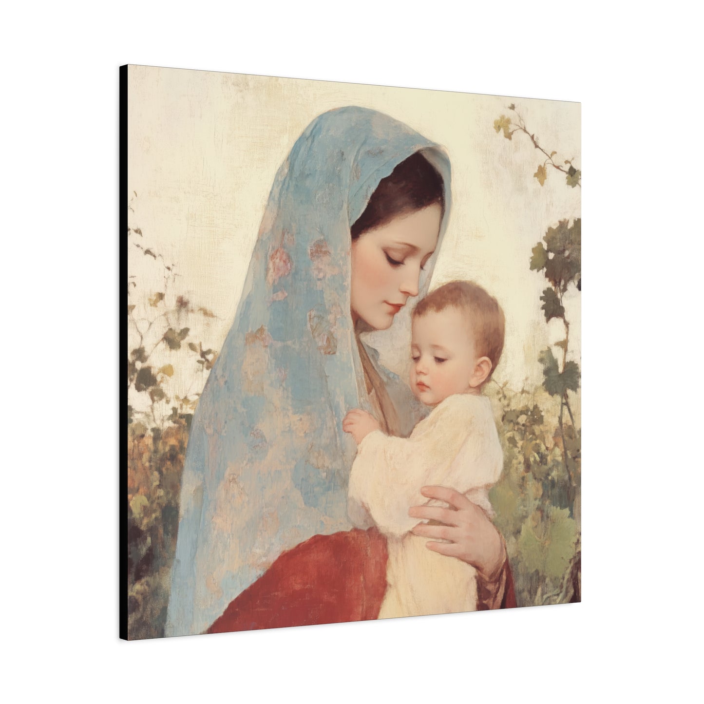 Our Lady of the Grapes / Out Lady of the Harvest - Gallery Wrapped Canvas - Print - Religious Art for your Home - Catholic Art