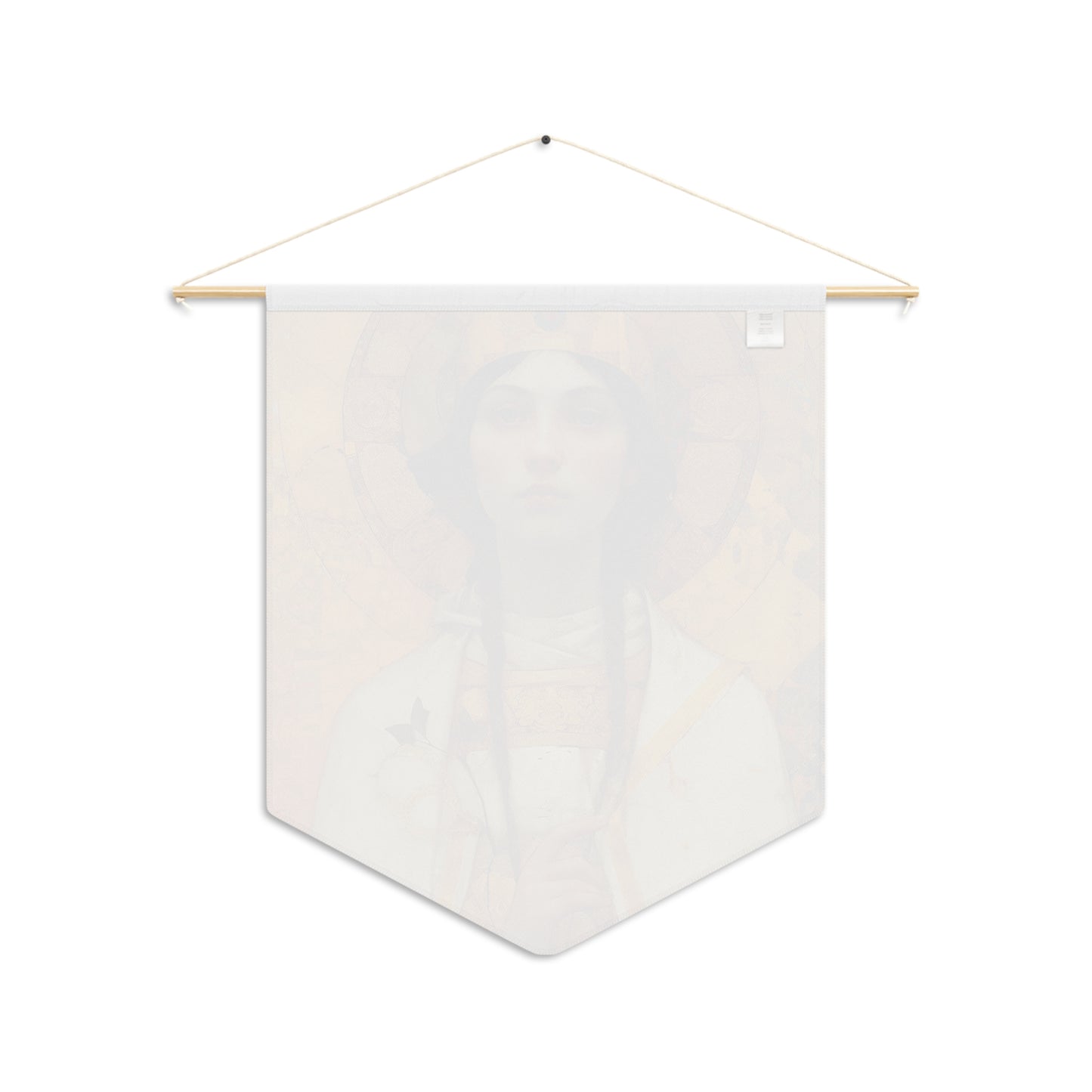 Saint Agatha Wall Banner / Wall Hanging / Pennant - Prayer room - Catholic Art - Saint Art - Large Saint Print - 18" x 21"
