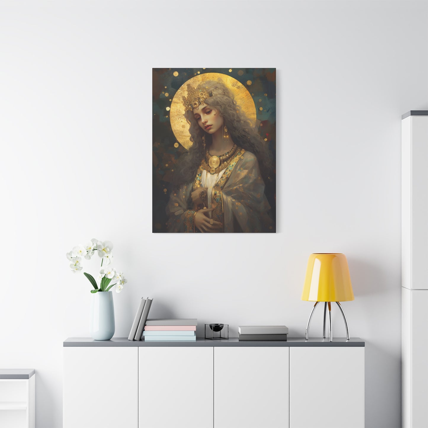 Saint Catherine of Alexandra - Museum Wrapped Canvas - Sanctified Souls Print - Religious Art for your Home