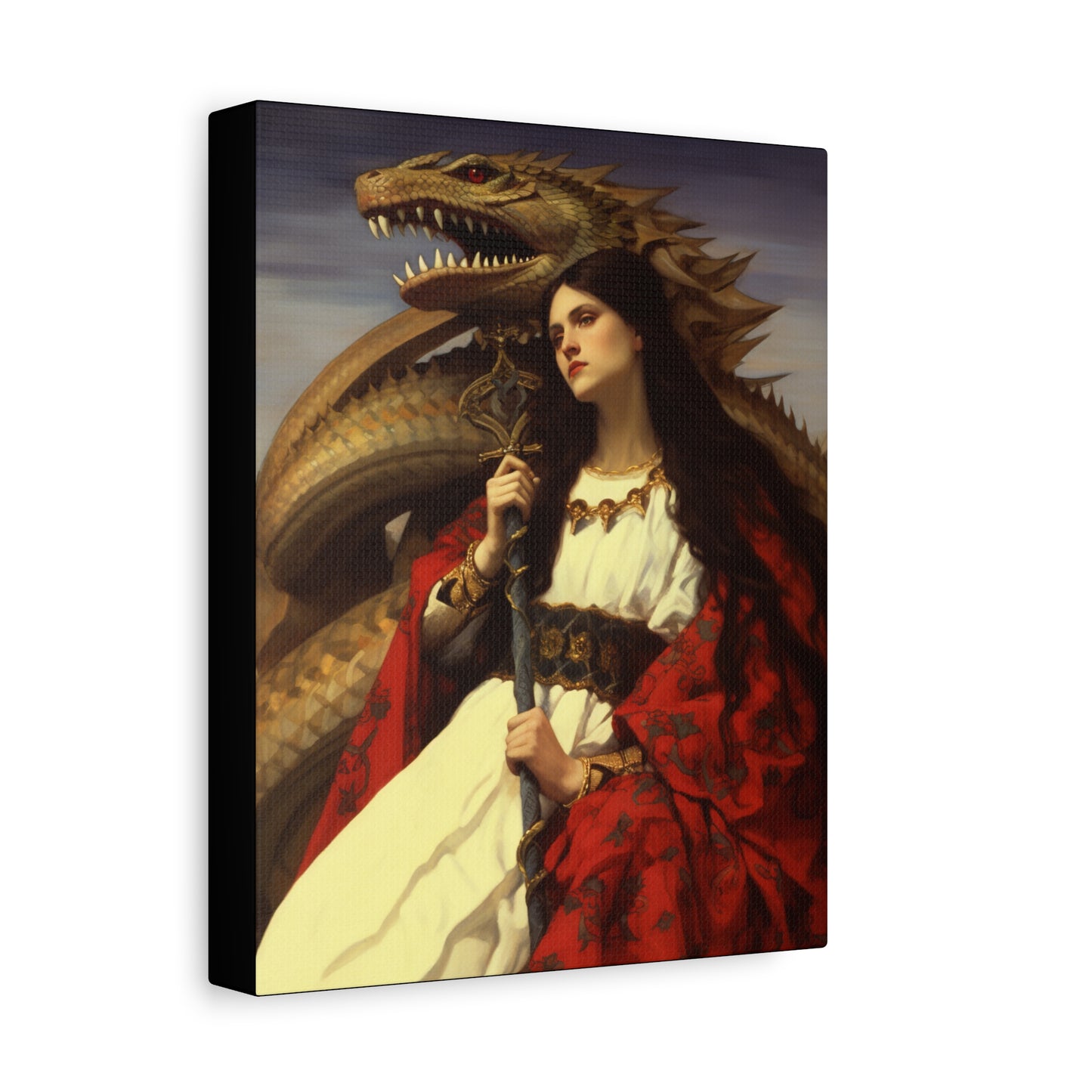 Saint Martha of Bethany Canvas Print - Multiple Sizes - Catholic Home art - Museum Wrapped Canvas - Sanctified Souls Print