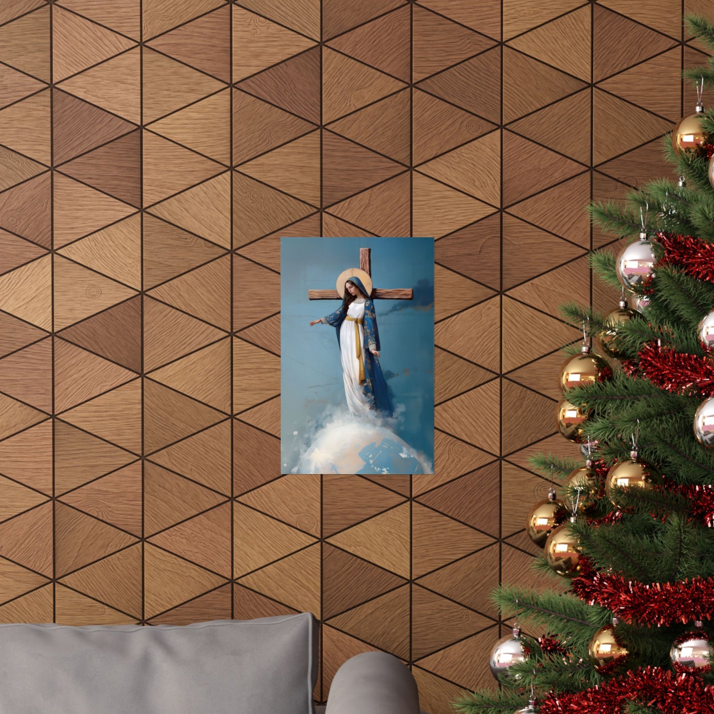 The Lady Of All Nations - Marian Devotion - Mother Mary - Sanctified Souls Print - Multiple Sizes - Premium Matte Vertical Posters