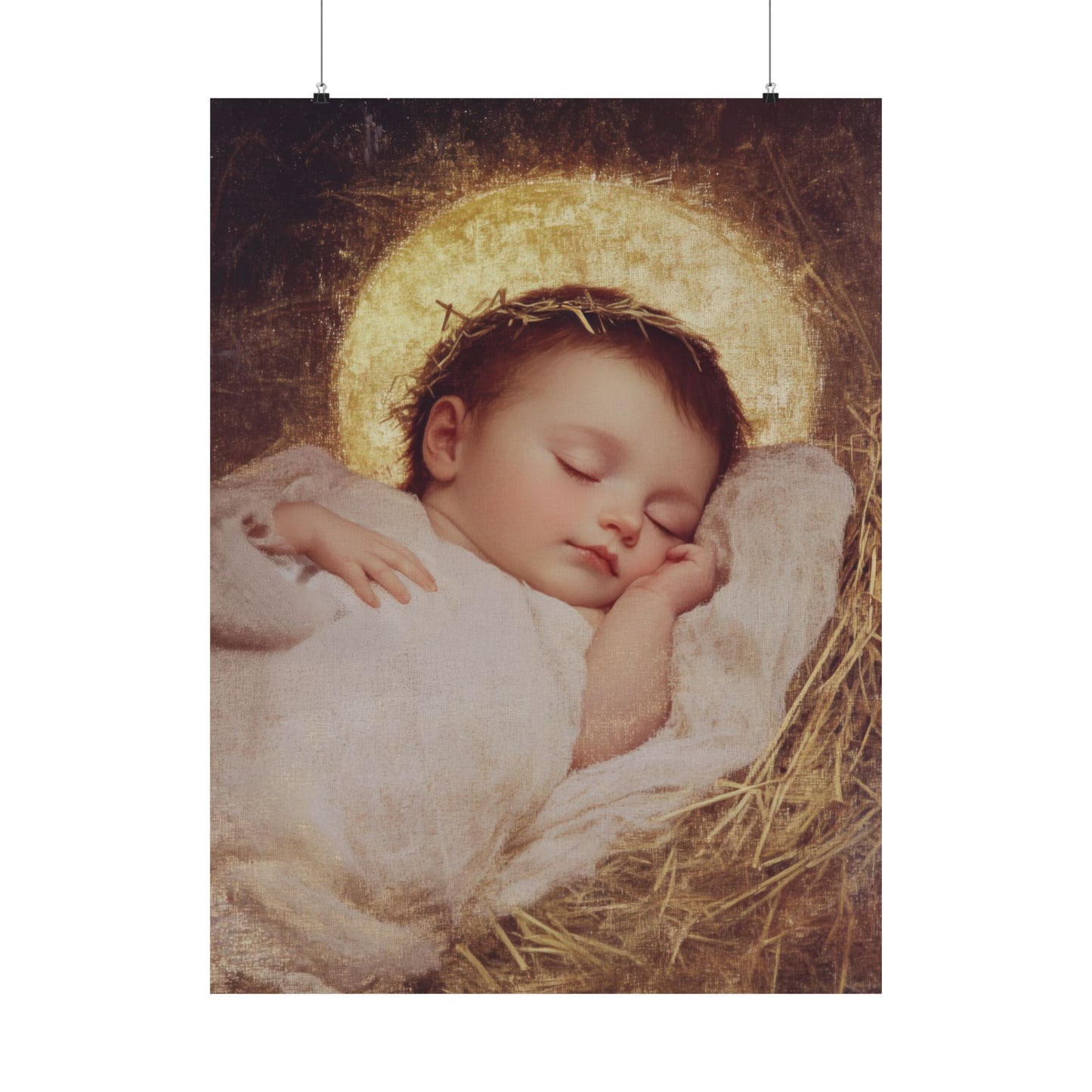 The Christ Child Born Into the Quiet of the World - Sanctified Souls Print - Multiple Sizes - Premium Matte Vertical Posters