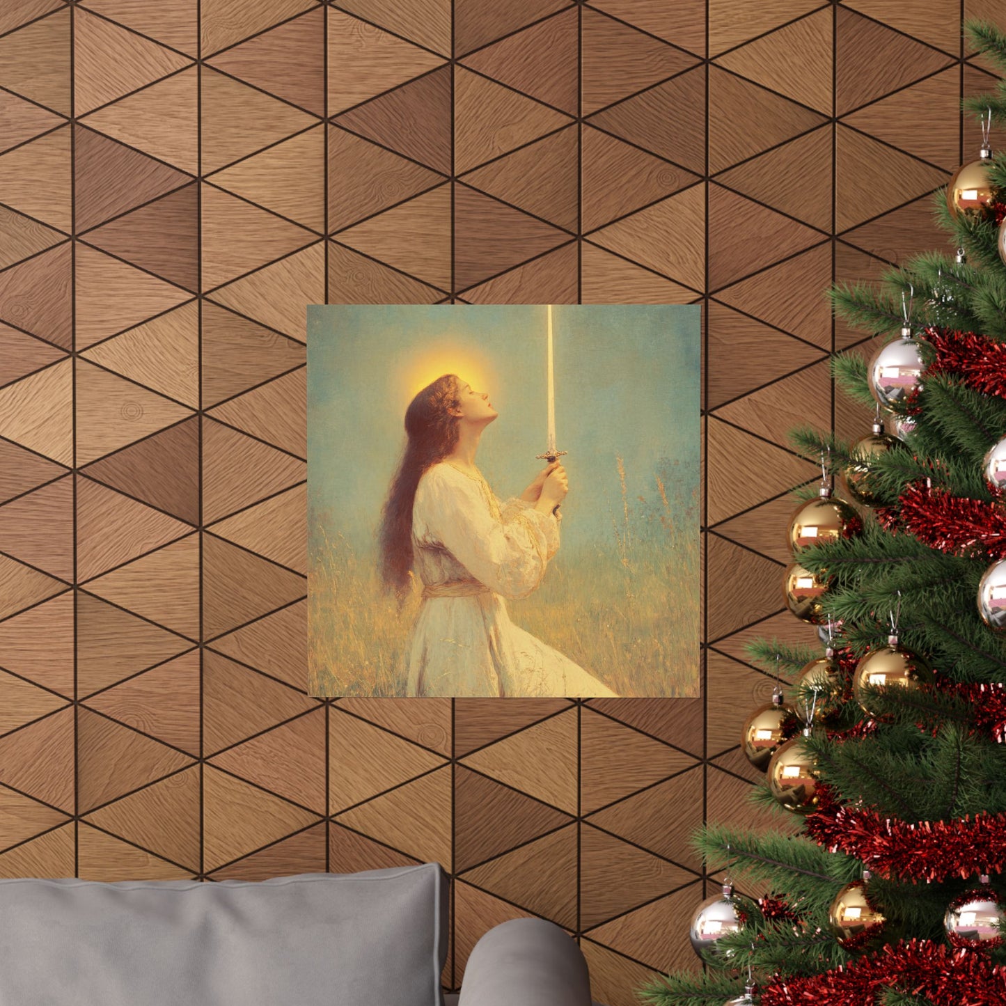 Saint Joan of Arc - Sanctified Souls Print - Multiple Sizes - Premium Posters - Catholic Art - Christian Home Decor Artwork