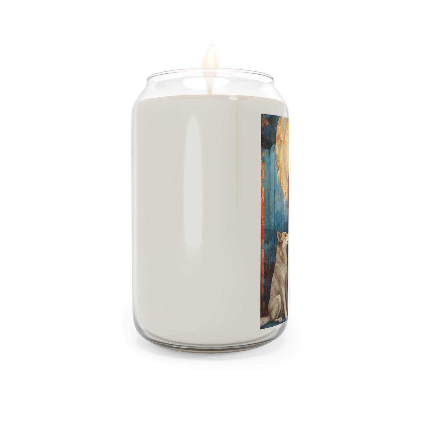 Saint Ailbhe  - Scented Prayer Candle, 13.75oz - Tall Size - Religious Prayer Candle - Catholic Art - Patron Saint of Wolves